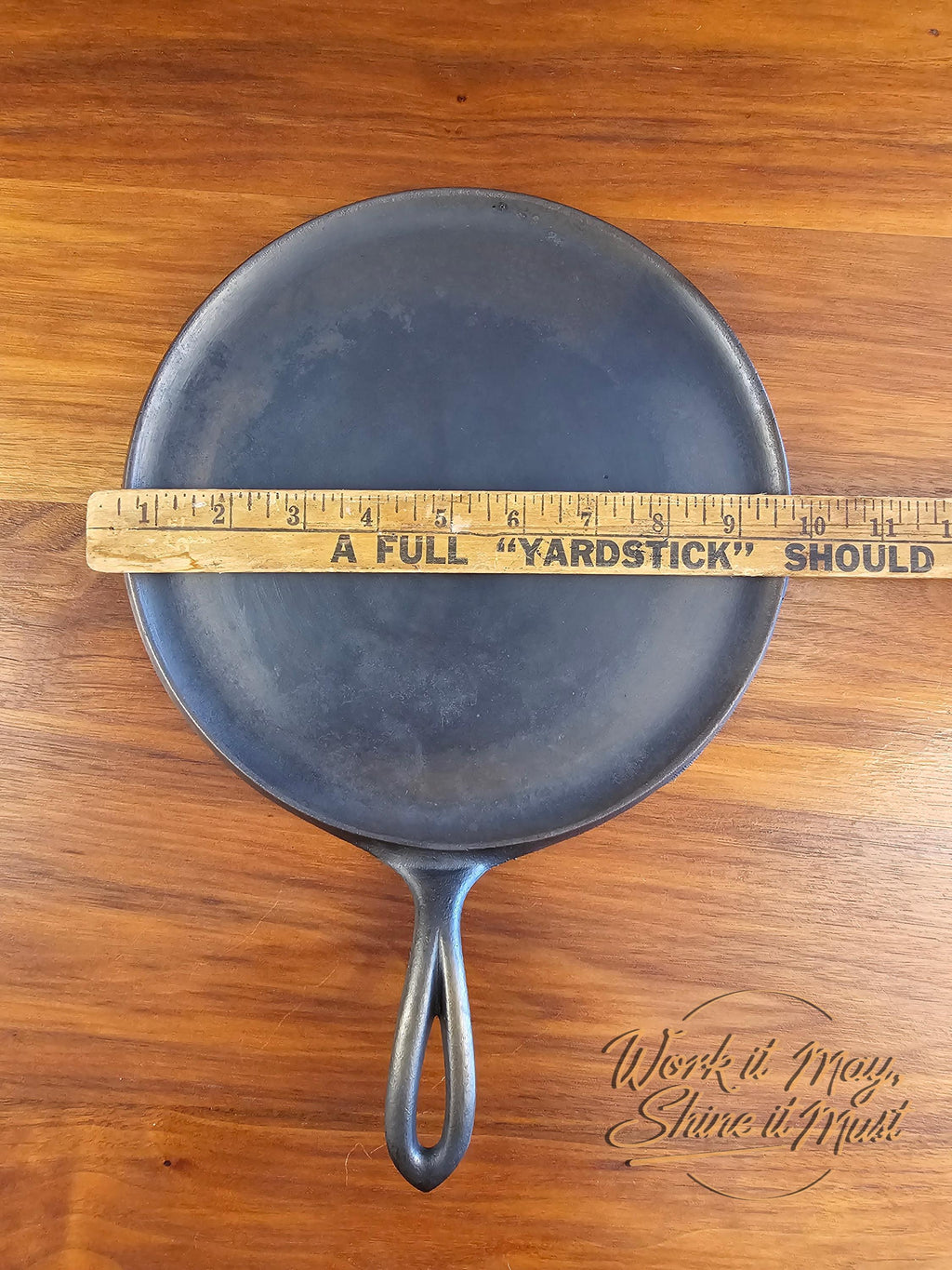 Griswold #8 Vintage Restored Cast Iron Griddle - Slant Logo 738