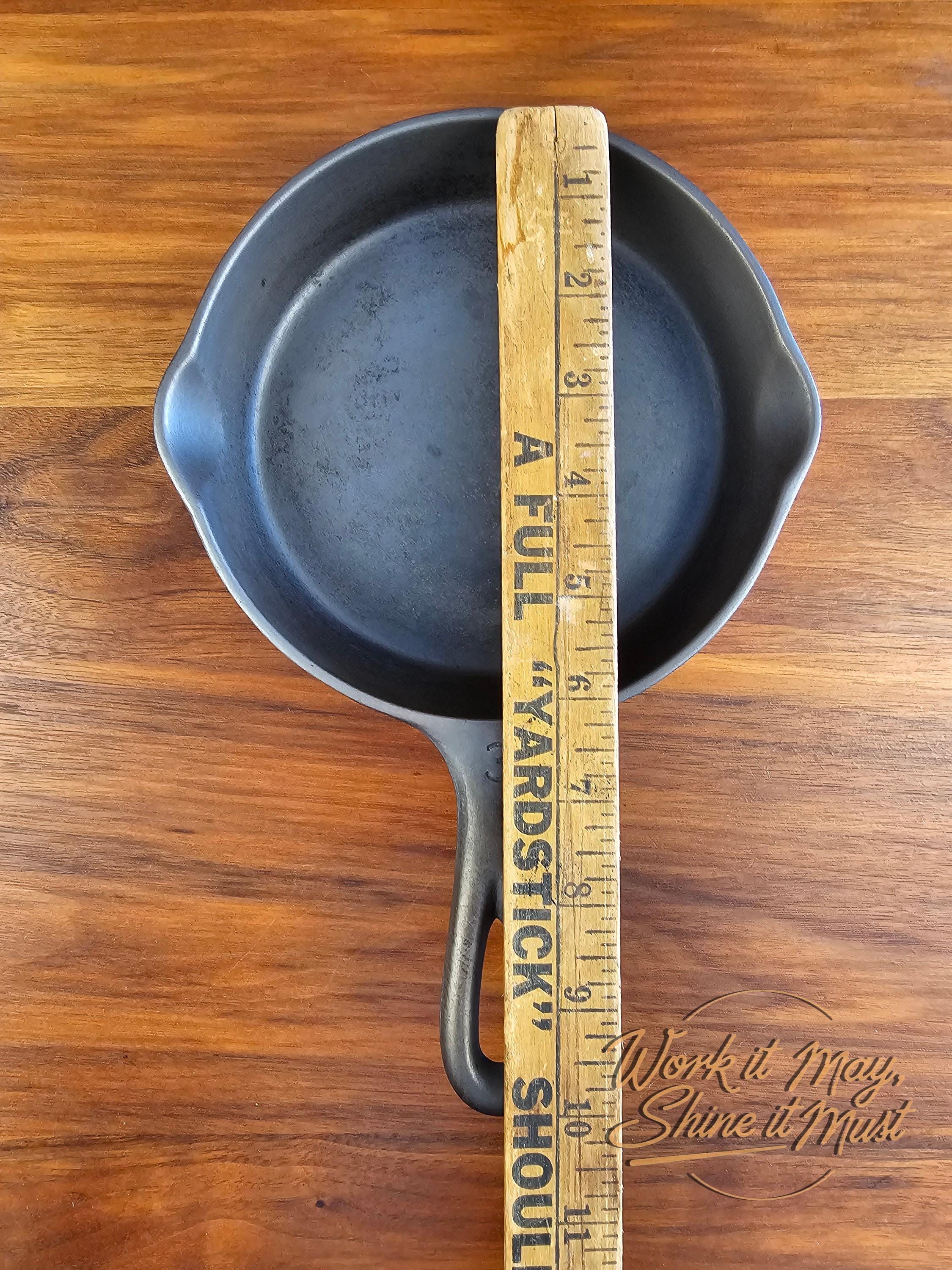 Wagner Ware Sidney O #3 Vintage Restored Cast Iron Skillet - Pie Logo 1053