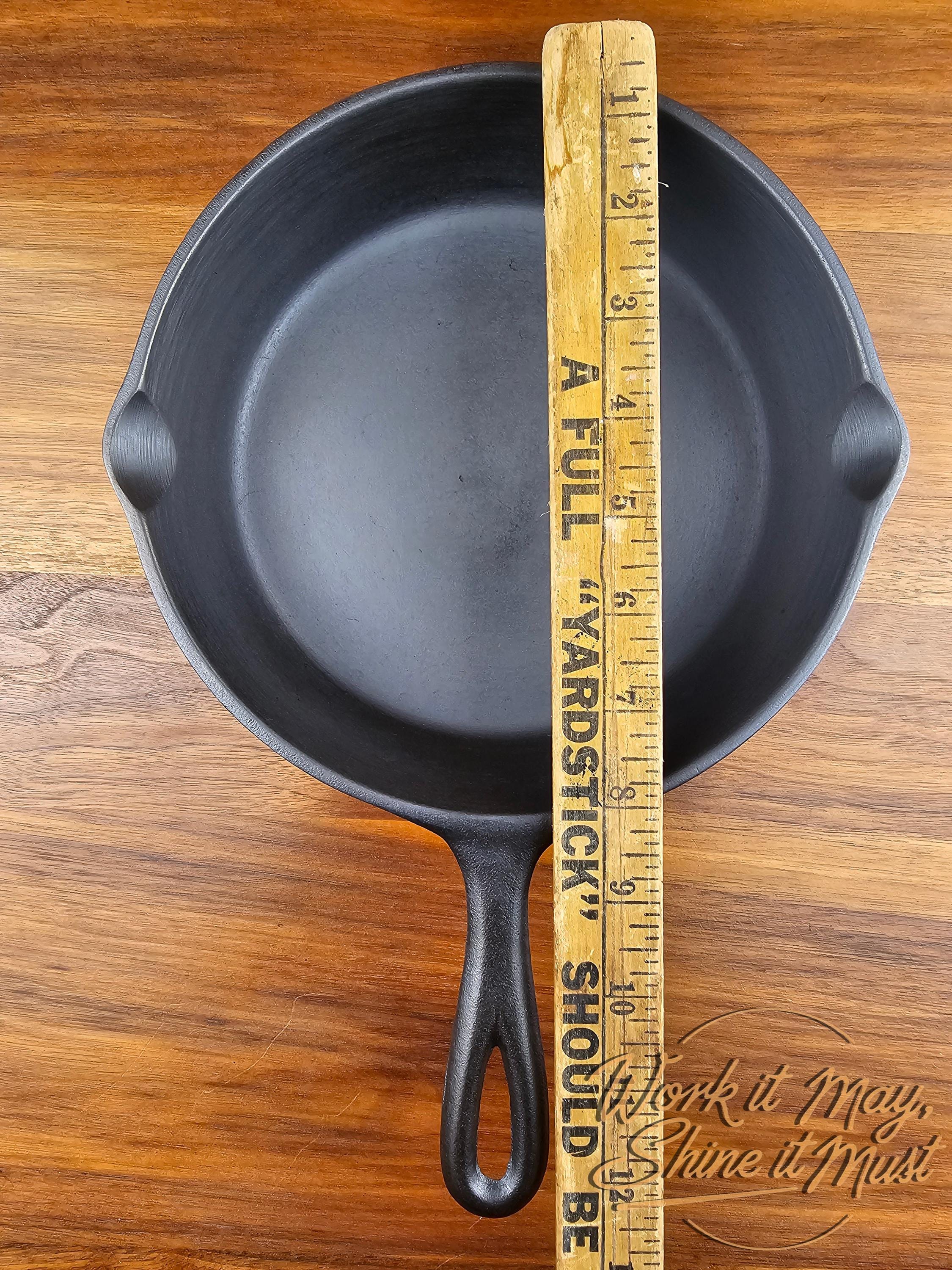 Lodge #5 Vintage Restored Cast Iron Skillet - 3-Notch