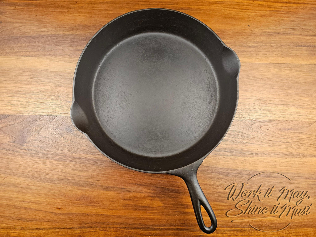 Erie #10 Vintage Restored Cast Iron Skillet 2nd Series Bullseye Makers Mark (Pre-Griswold)