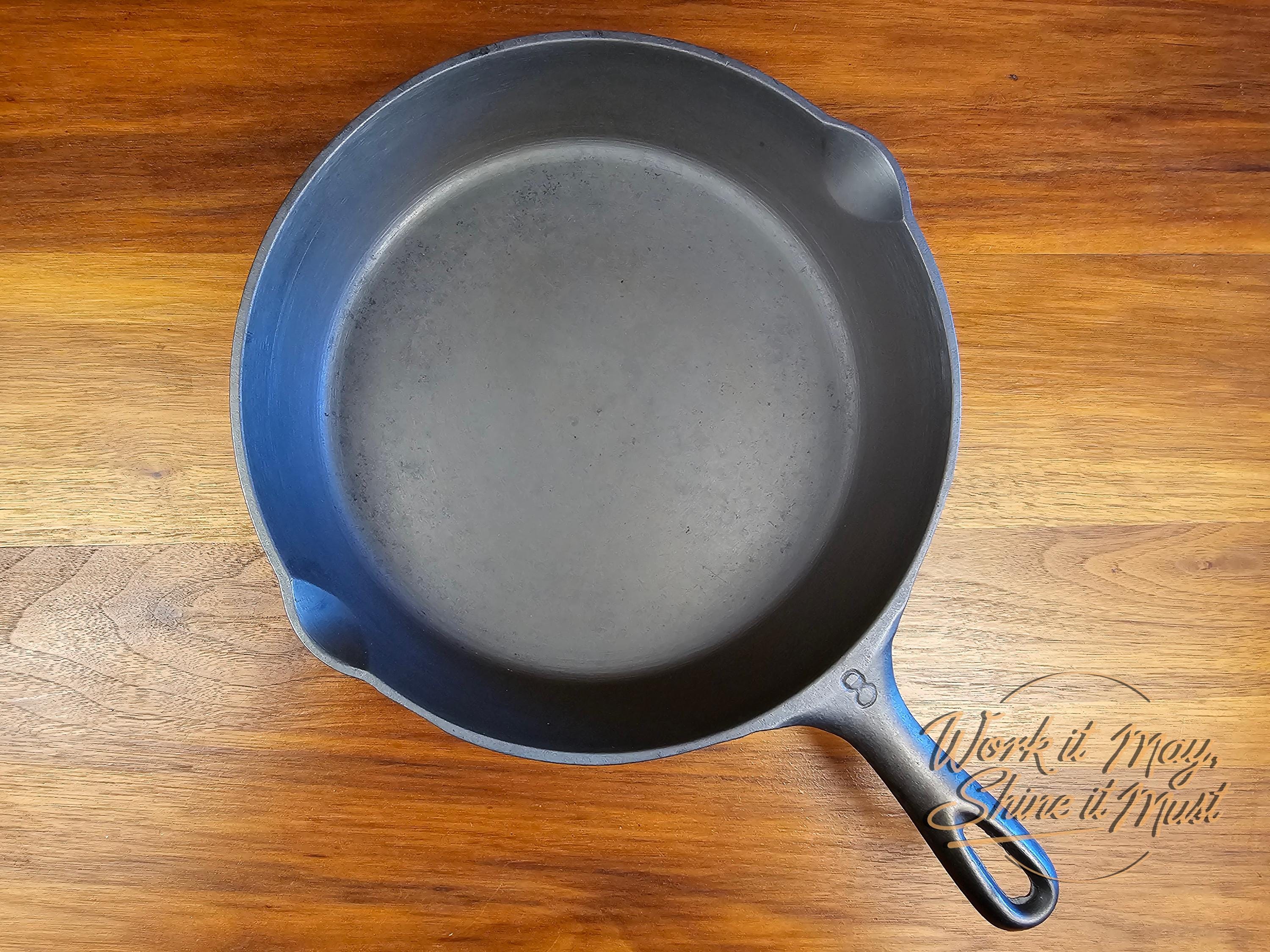 Vollrath #8 Vintage Restored Cast Iron Skillet - Unmarked