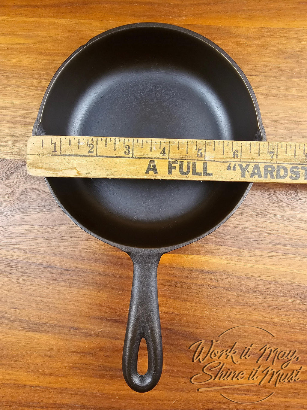 Birmingham Stove & Range (BSR) #3 Vintage Restored Cast Iron Skillet Red Mountain Series