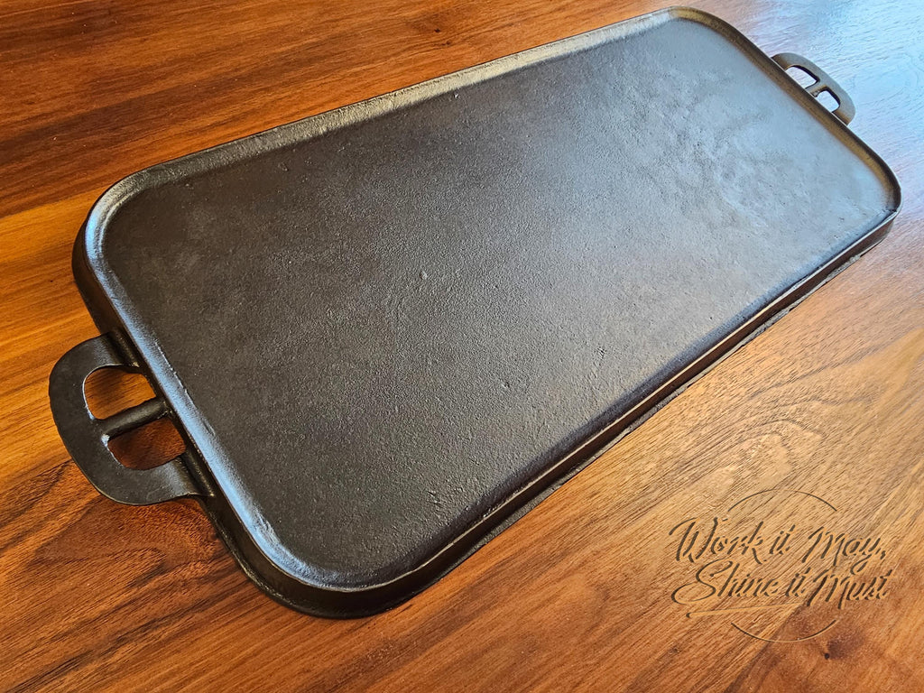 Erie #8 Vintage Restored Cast Iron Rectangular Griddle - 745