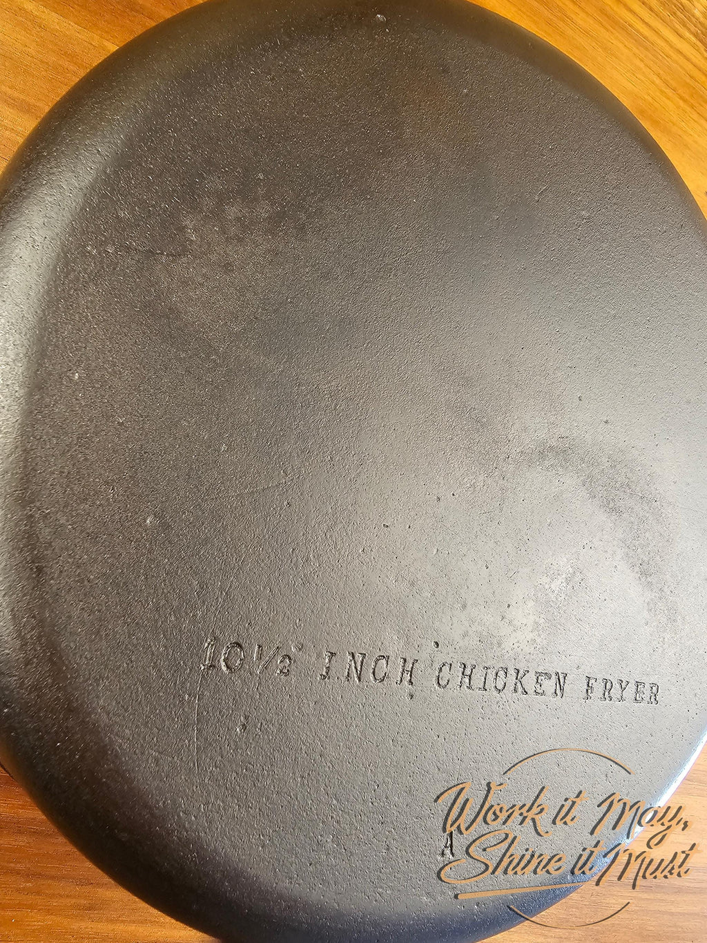 Restored Wagner Ware #8 Chicken Fryer - 10.5" Cast Iron Skillet
