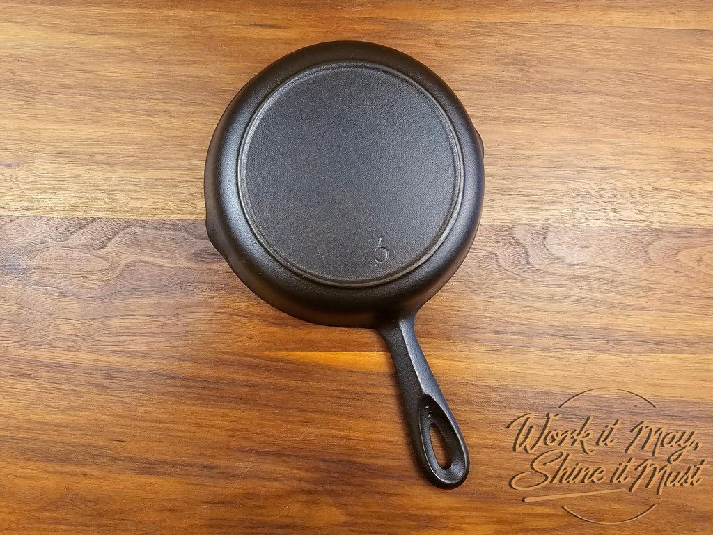 Birmingham Stove & Range (BSR) #3 Vintage Restored Cast Iron Skillet Red Mountain Series