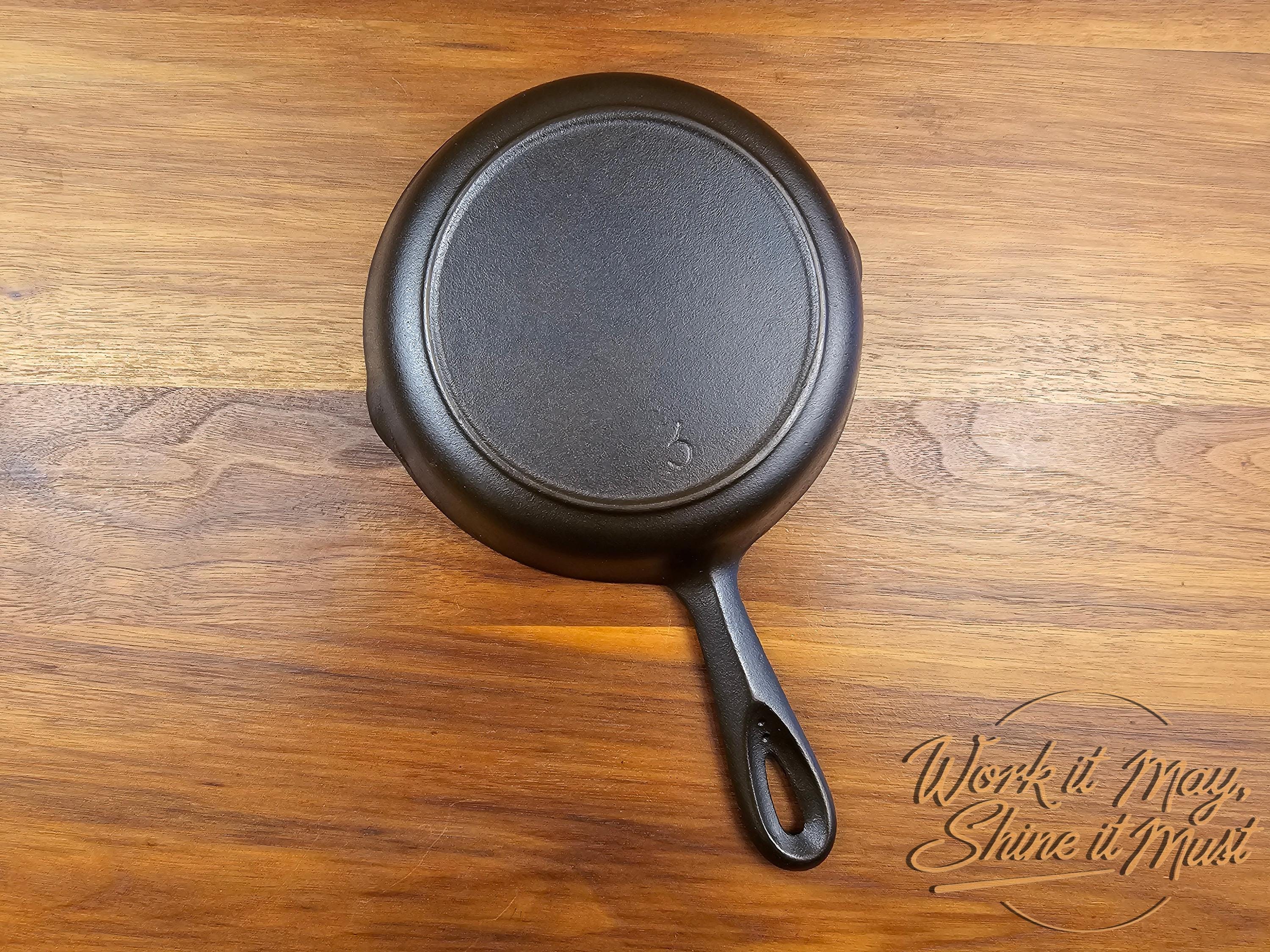 Birmingham Stove & Range (BSR) #3 Vintage Restored Cast Iron Skillet Red Mountain Series