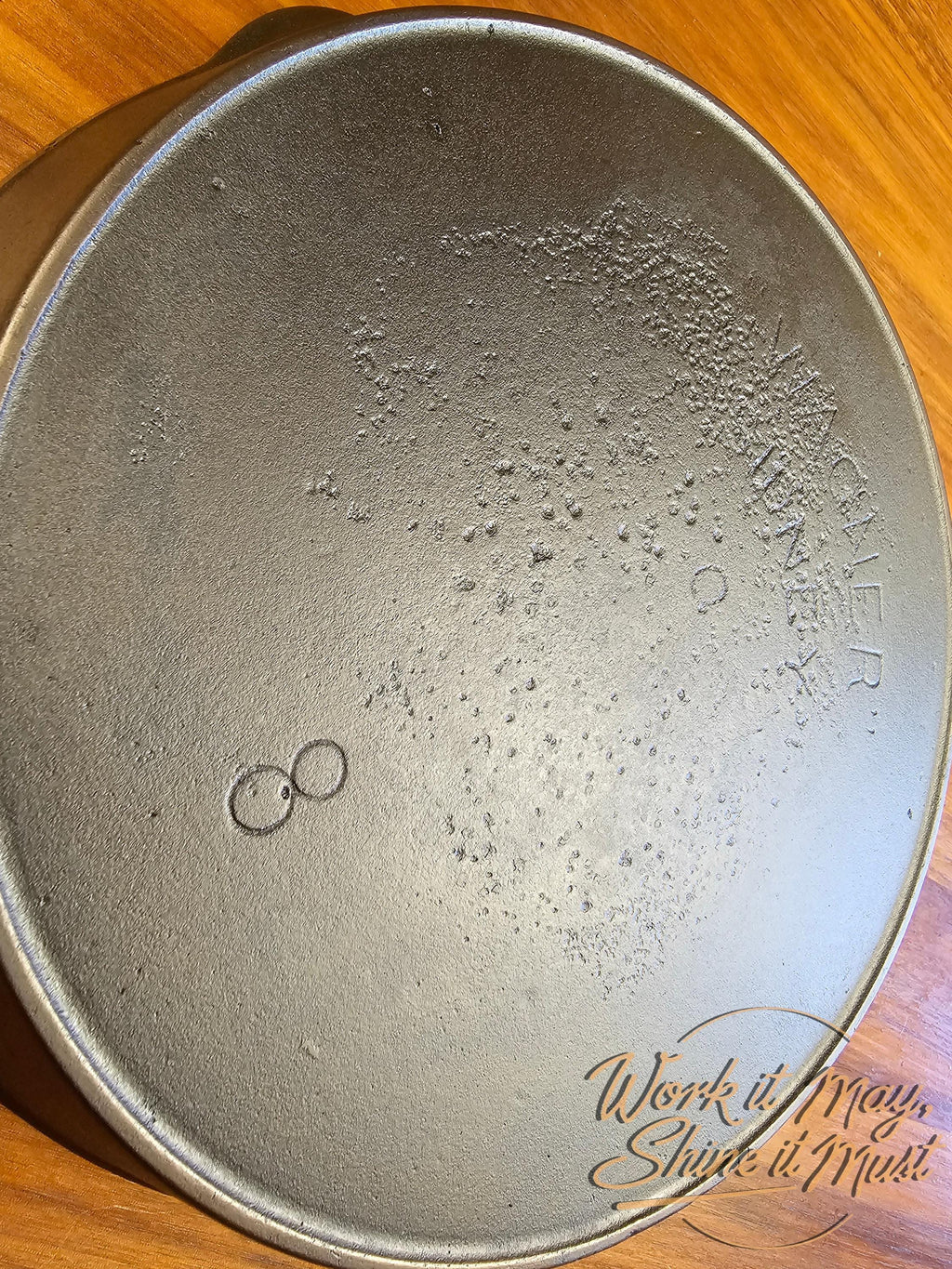 Wagner Sidney O #8 Vintage Restored Cast Iron Skillet - Double Arc Logo