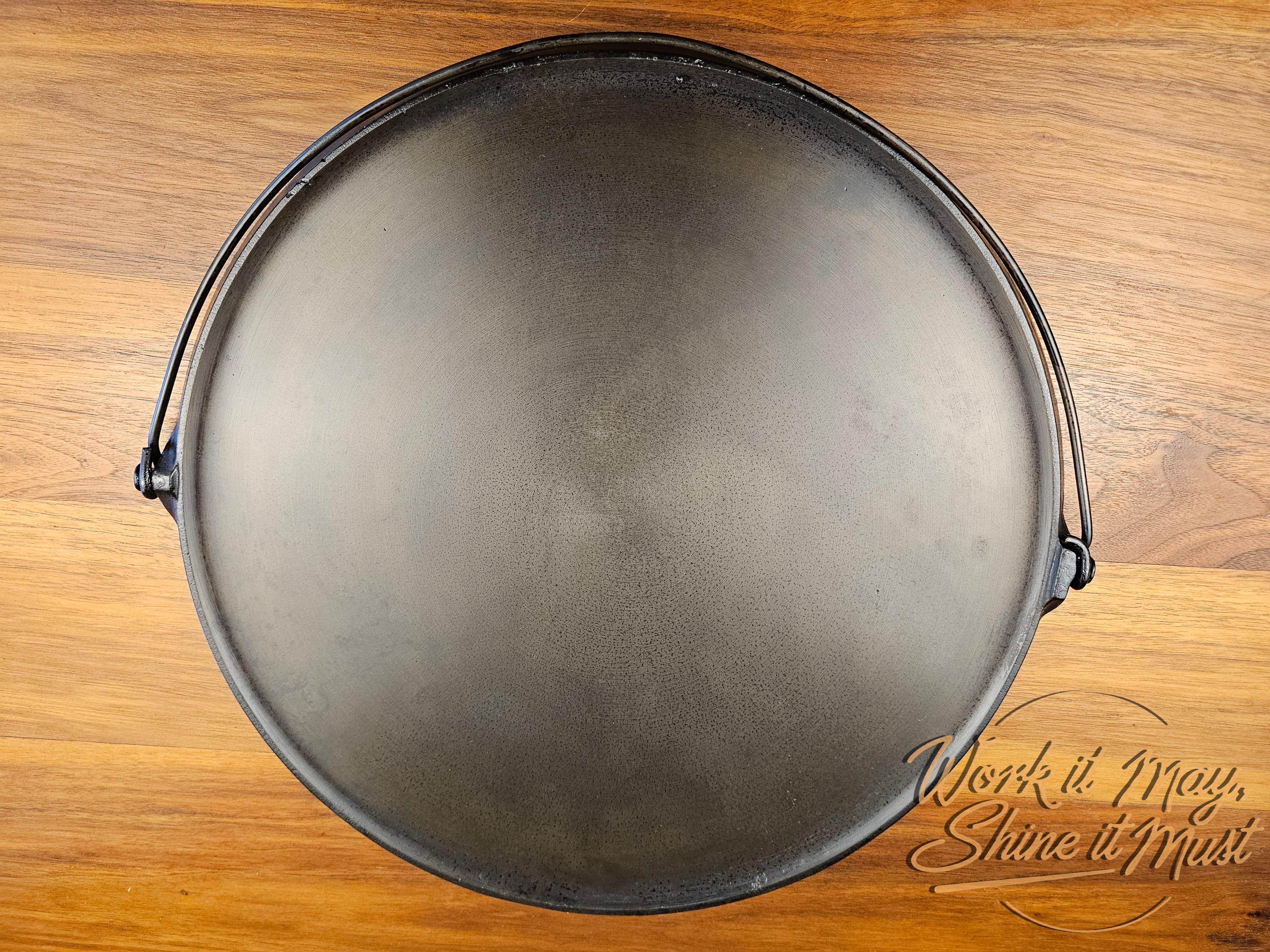 Vintage Griswold Cast Iron Griddle #16 Slant Logo - Restored w/ Minor Repairs [See Description]