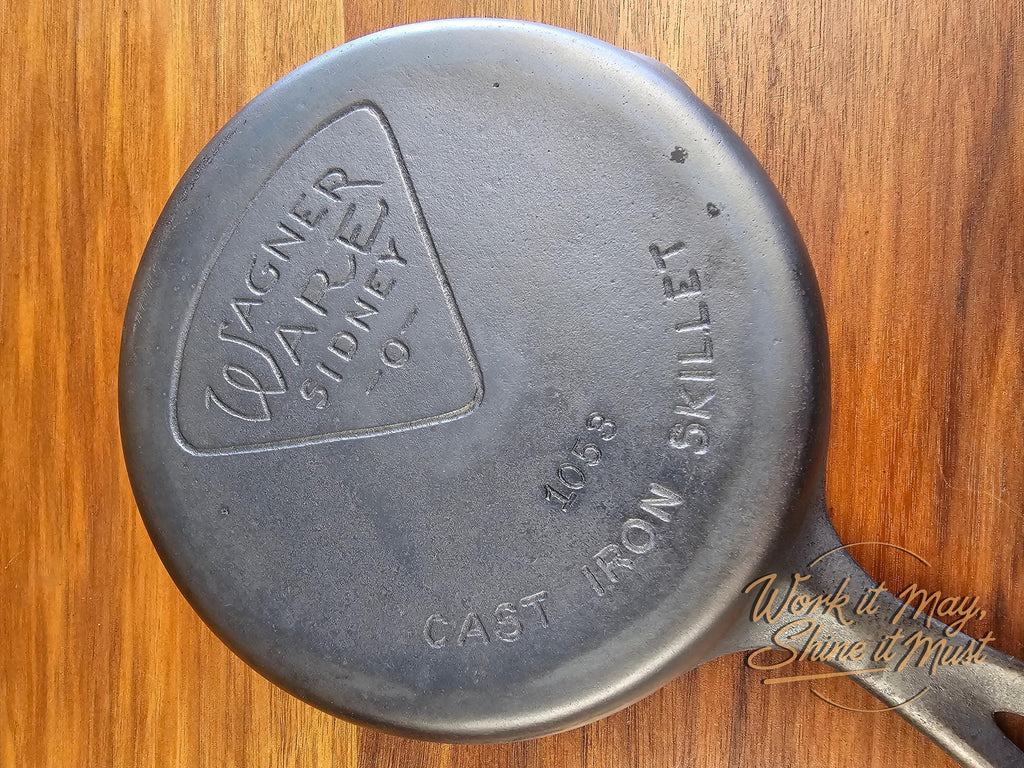 Wagner Ware Sidney O #3 Vintage Restored Cast Iron Skillet - Pie Logo 1053