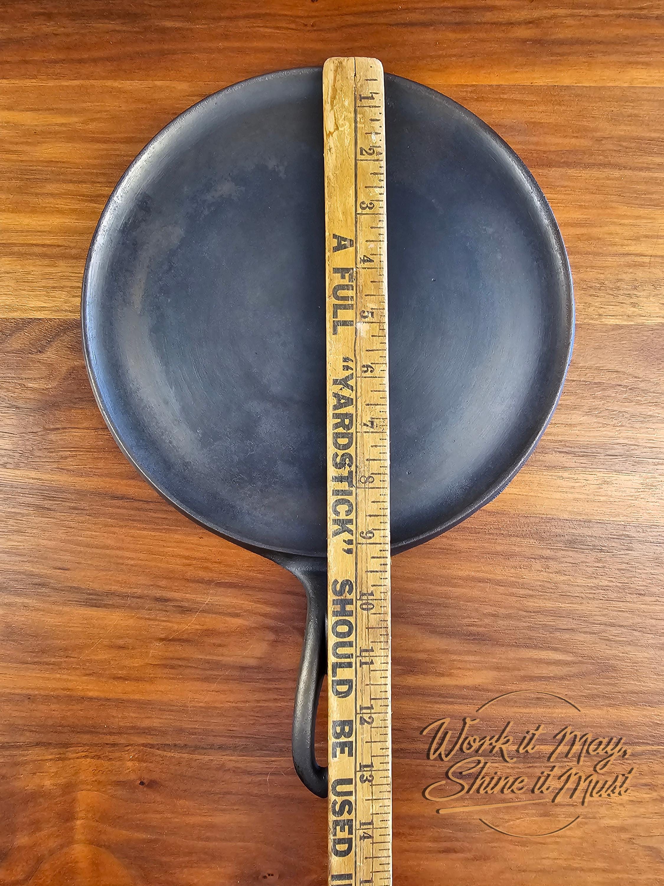 Griswold #8 Vintage Restored Cast Iron Griddle - Slant Logo 738