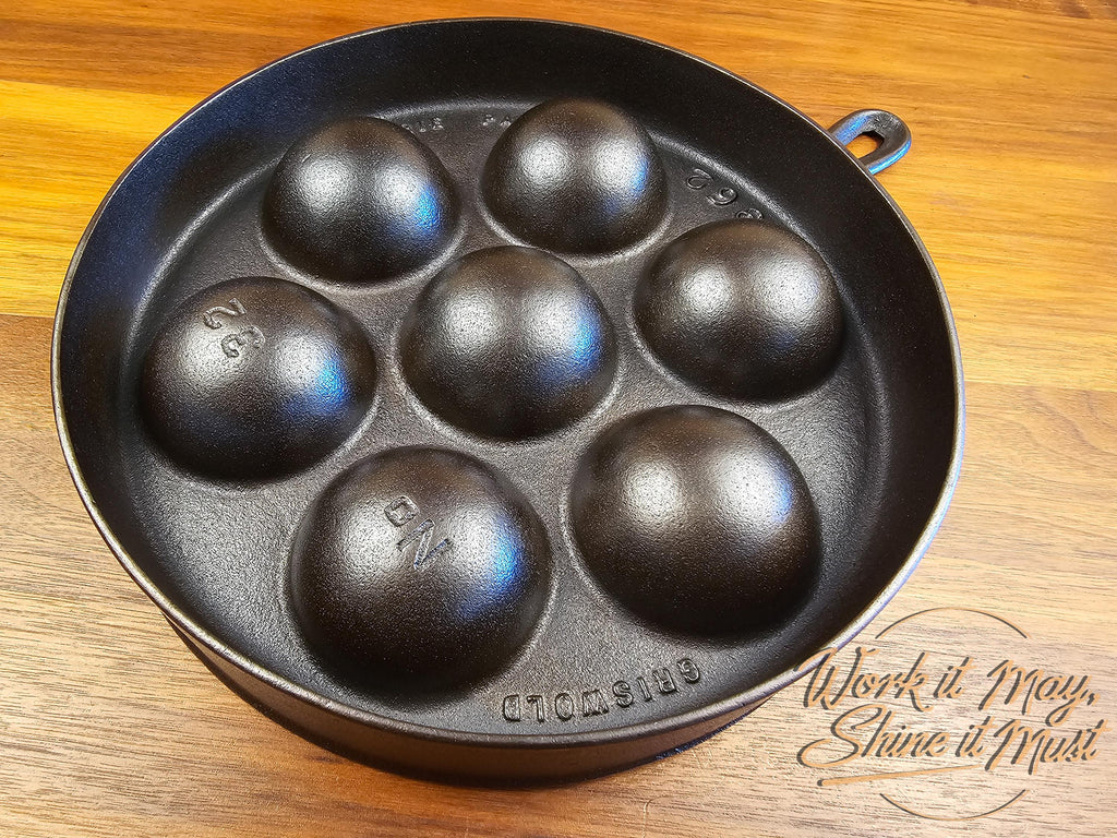 Griswold #32 Vintage Restored Cast Iron Aebleskiver - 962