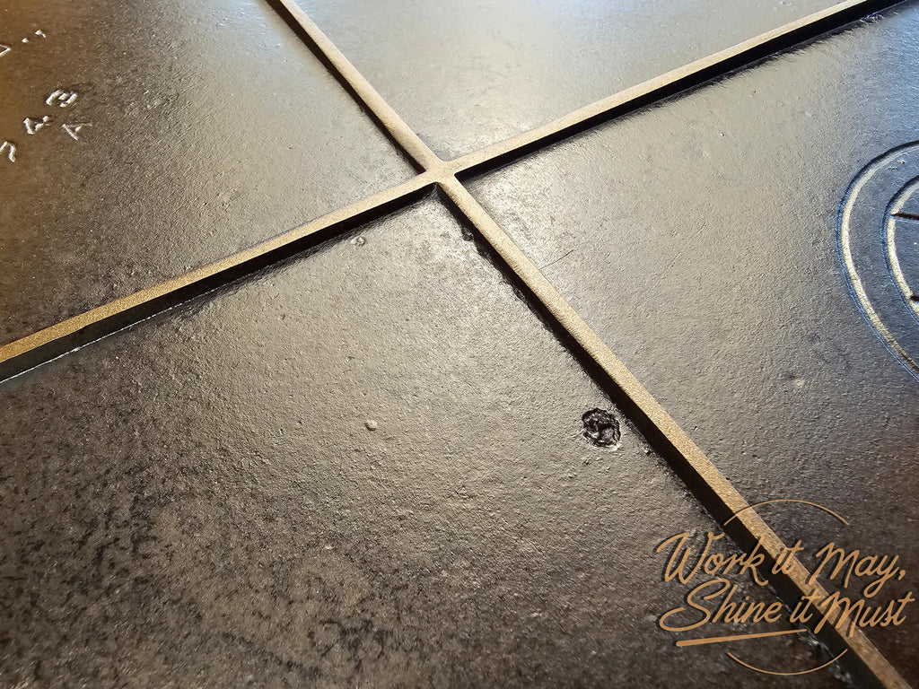 Vintage Griswold Cast Iron Griddle #16 Slant Logo - Restored w/ Minor Repairs [See Description]