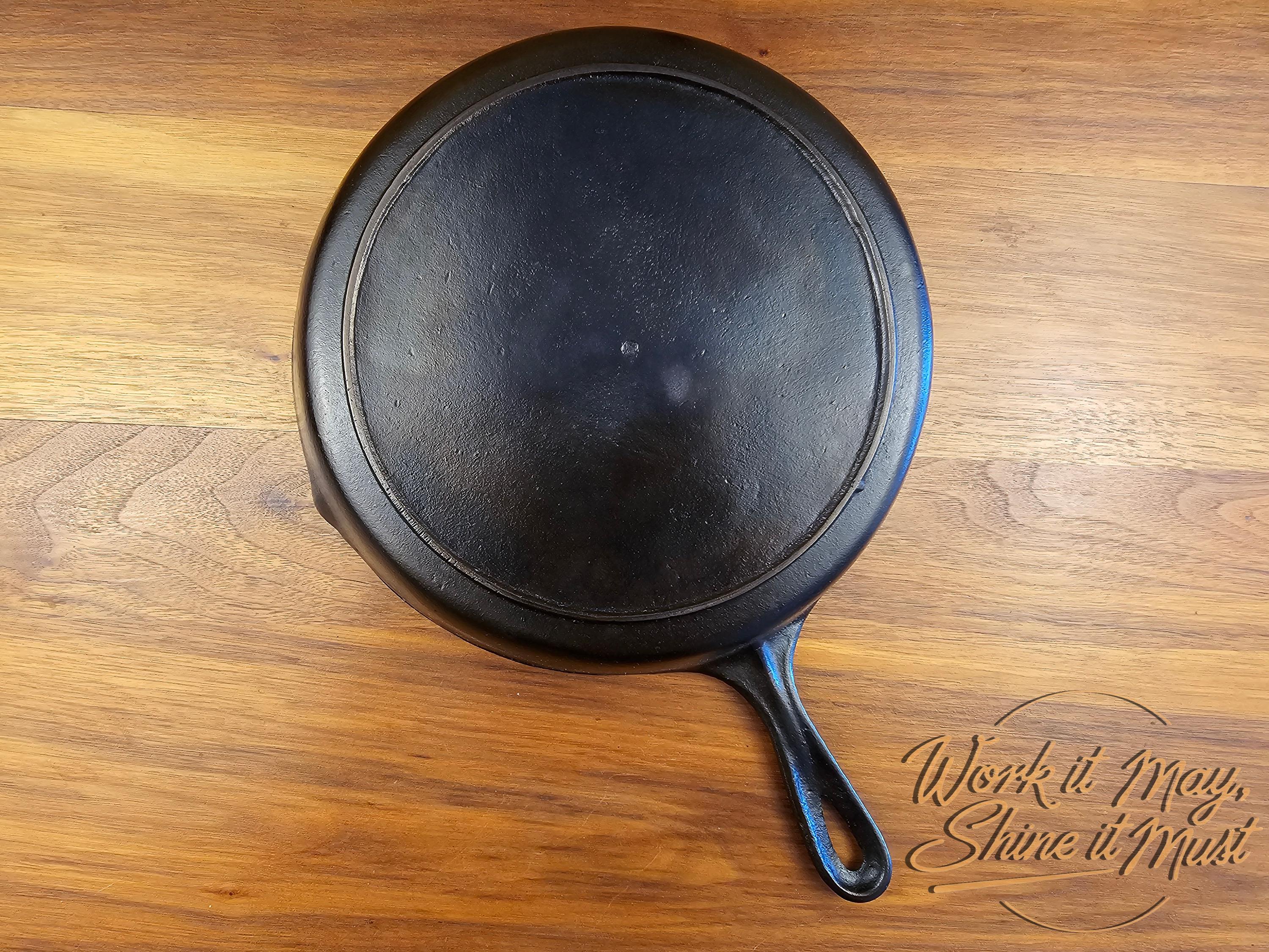 Unmarked #8 Vintage Restored Cast Iron Skillet - Southern Mystery Skillet w/ Heat Ring