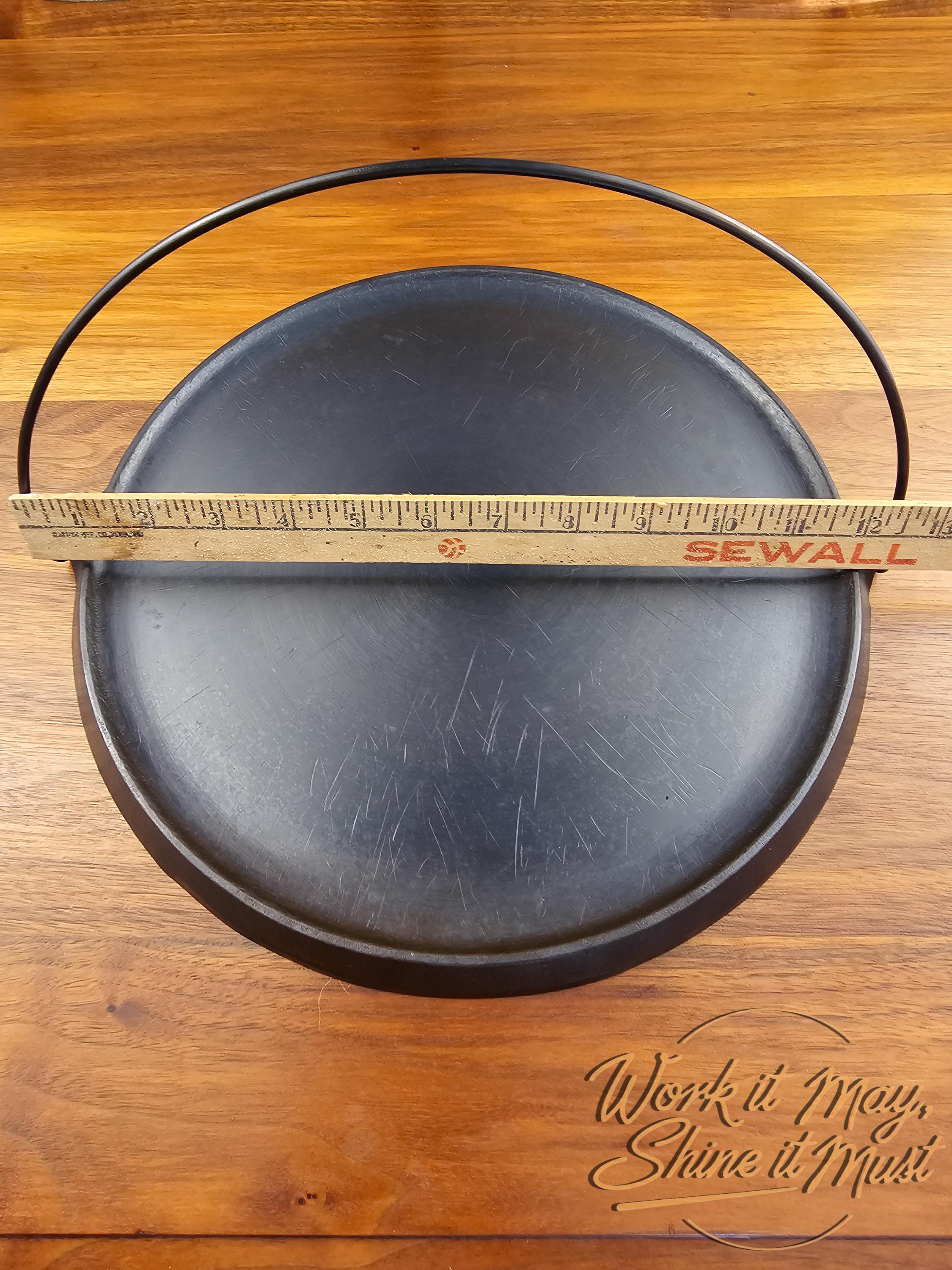 Griswold #12 Vintage Restored Cast Iron Griddle - Slant Logo 741