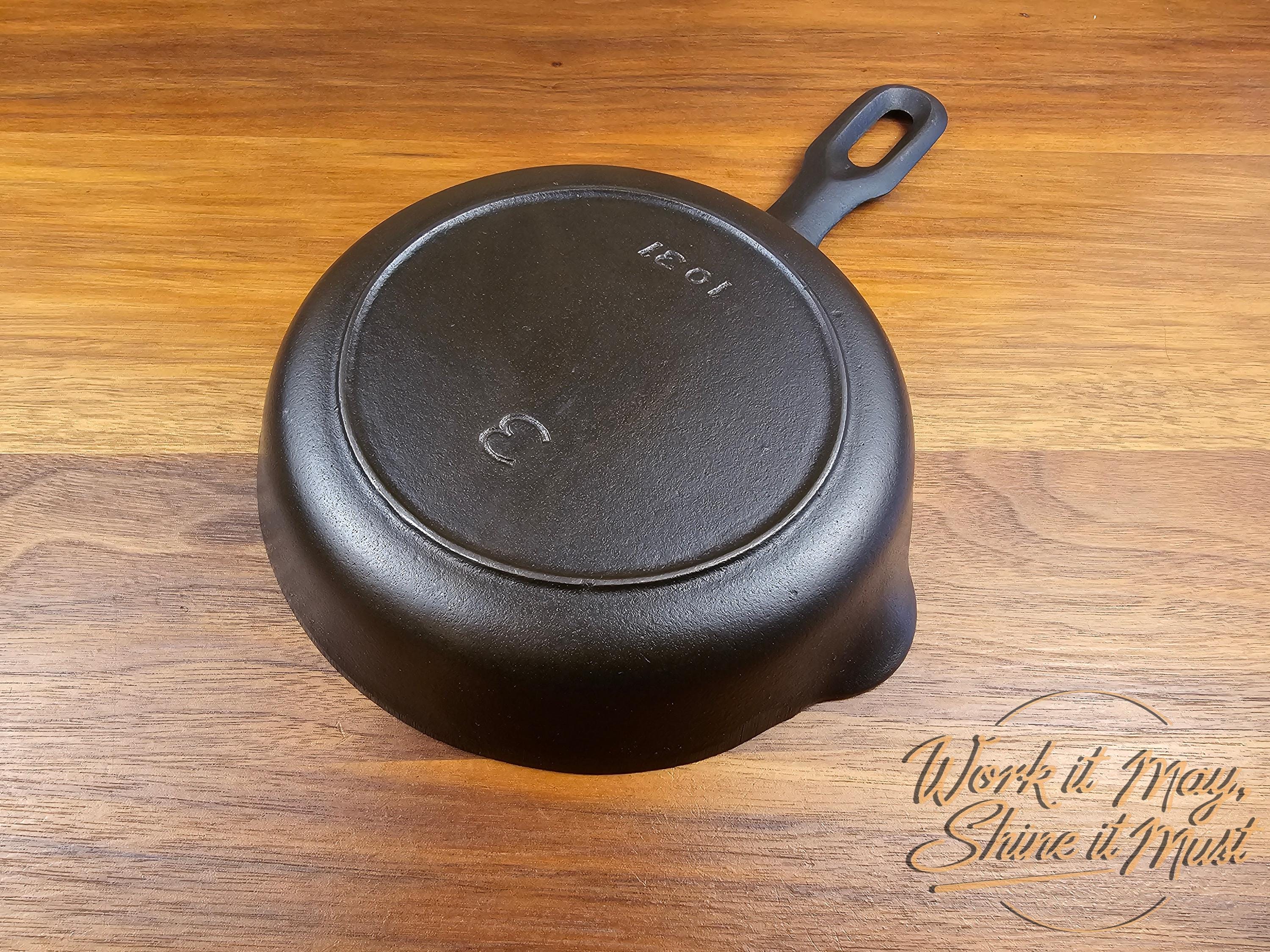 Griswold #3 Vintage Restored Cast Iron Skillet 1031 Iron Mountain Series