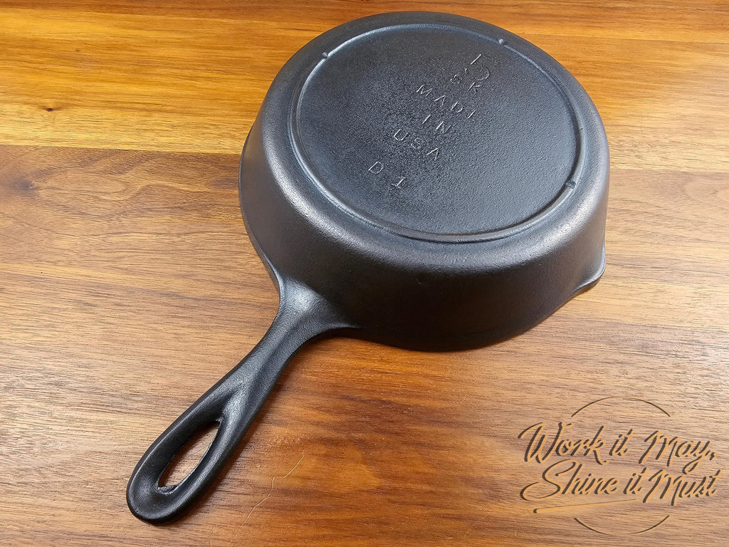 Lodge #5 Vintage Restored Cast Iron Skillet - 5SK 3-Notch