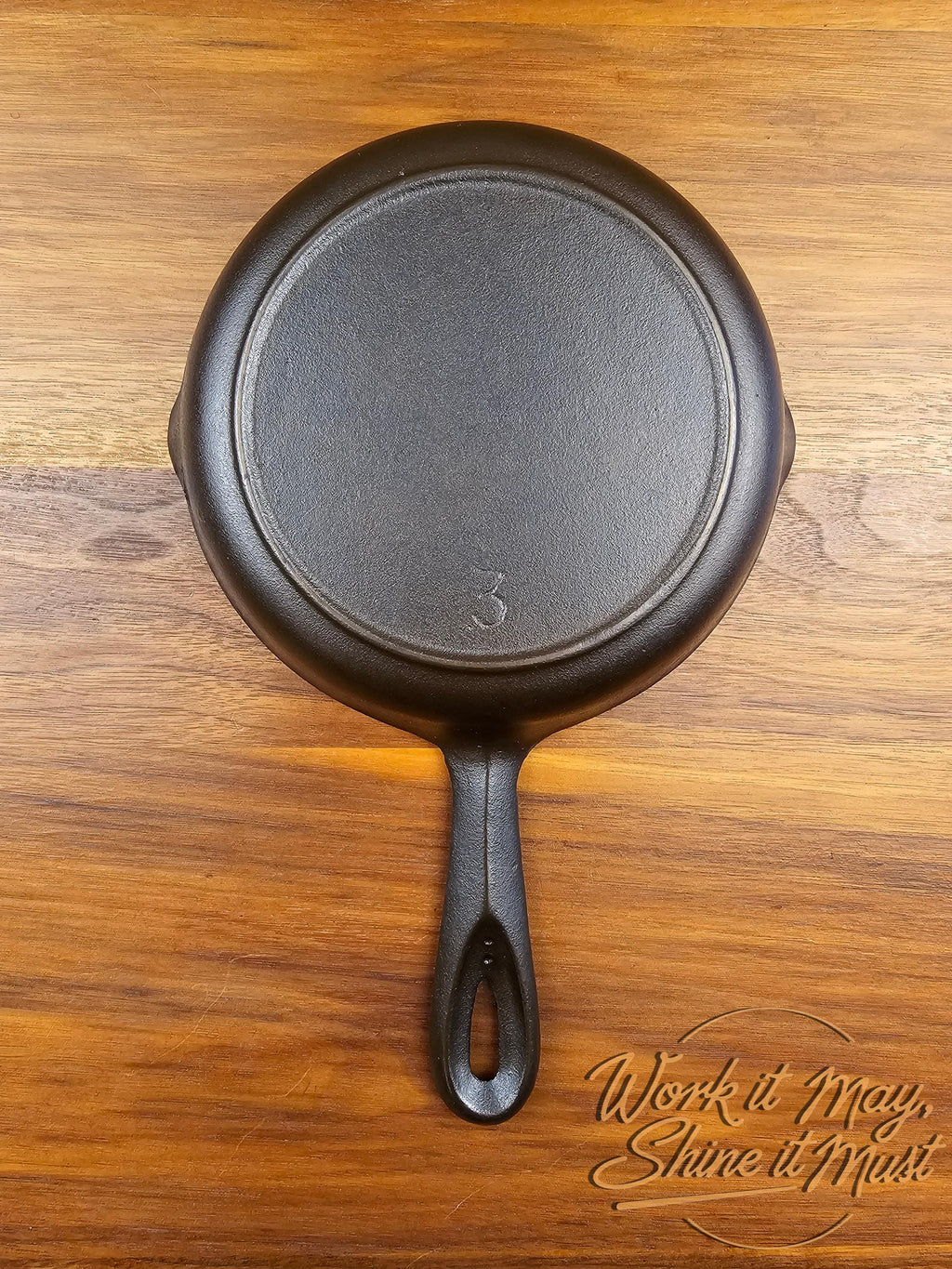 Birmingham Stove & Range (BSR) #3 Vintage Restored Cast Iron Skillet Red Mountain Series