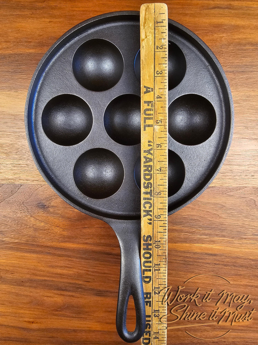 Griswold #32 Vintage Restored Cast Iron Aebleskiver - 962