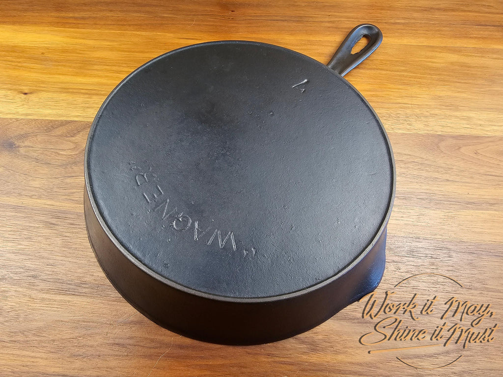 Wagner #7 Restored Cast Iron Skillet Arc Logo, Smooth Cooking Surface