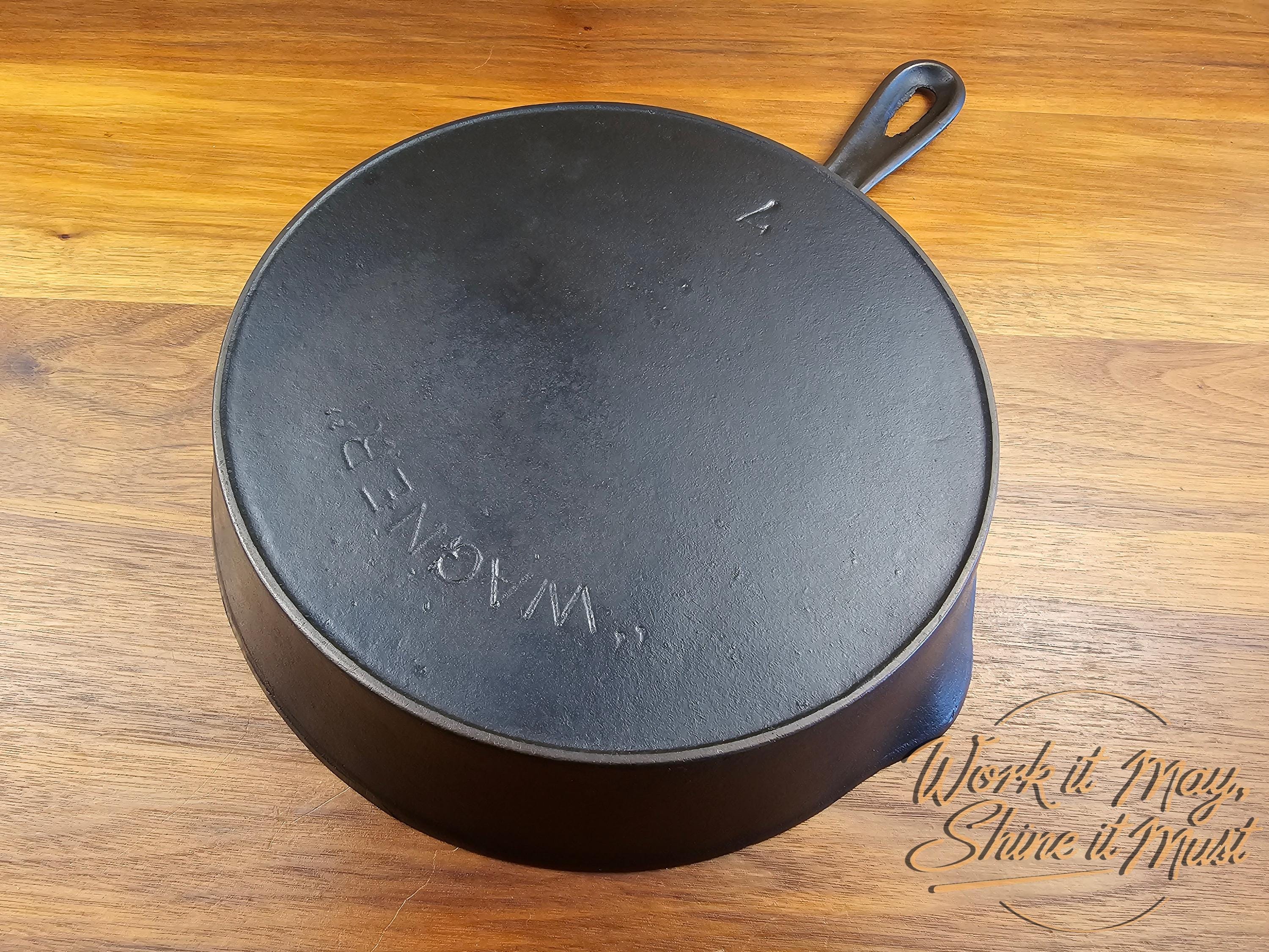 Wagner #7 Restored Cast Iron Skillet Arc Logo, Smooth Cooking Surface