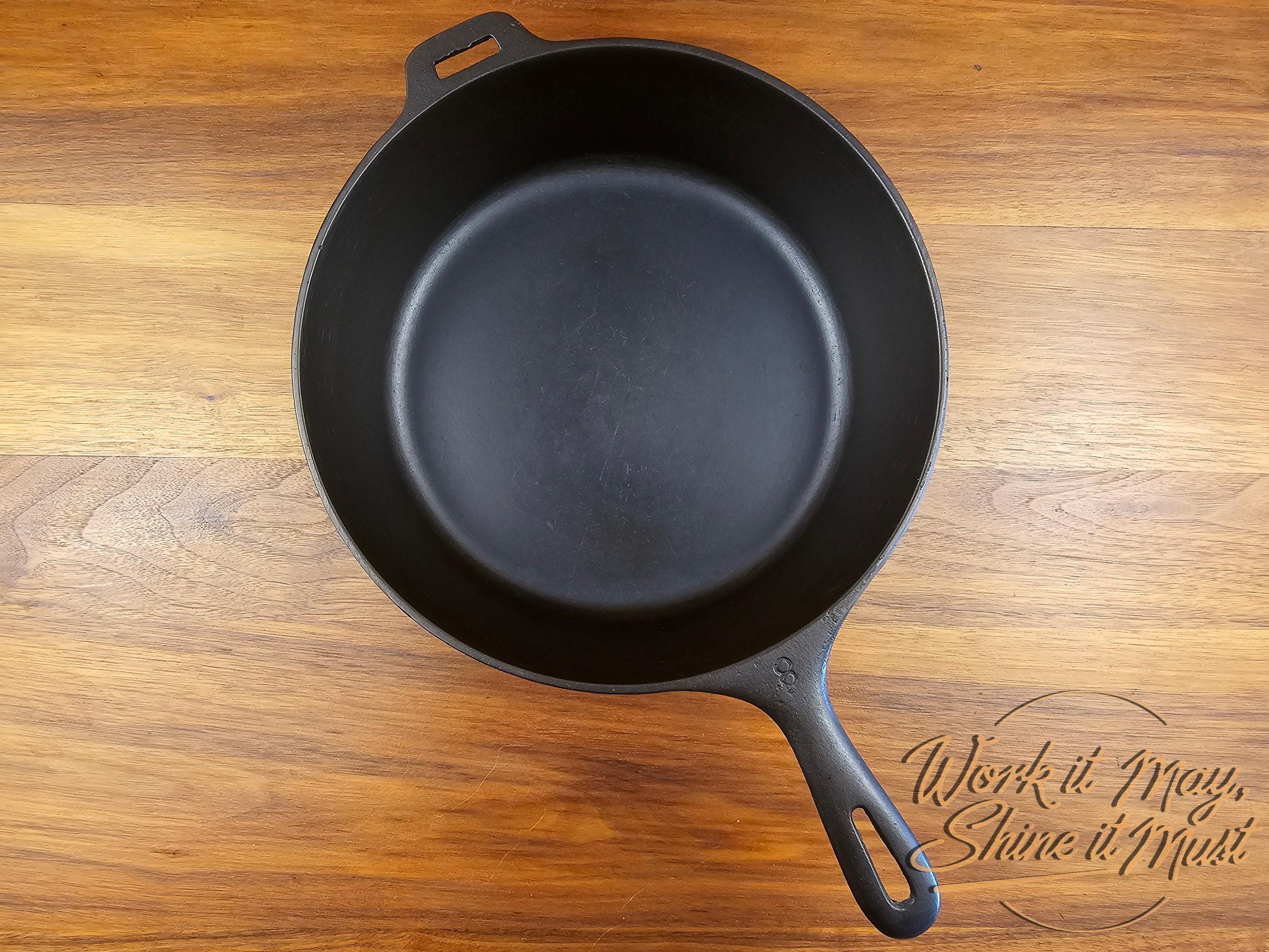 Restored Wagner Ware #8 Chicken Fryer - 10.5" Cast Iron Skillet