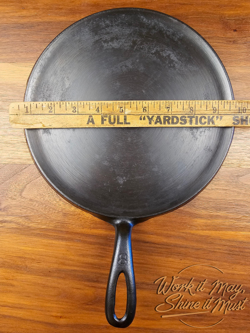 Griswold #8 Vintage Restored Cast Iron Griddle Large Block Logo 608