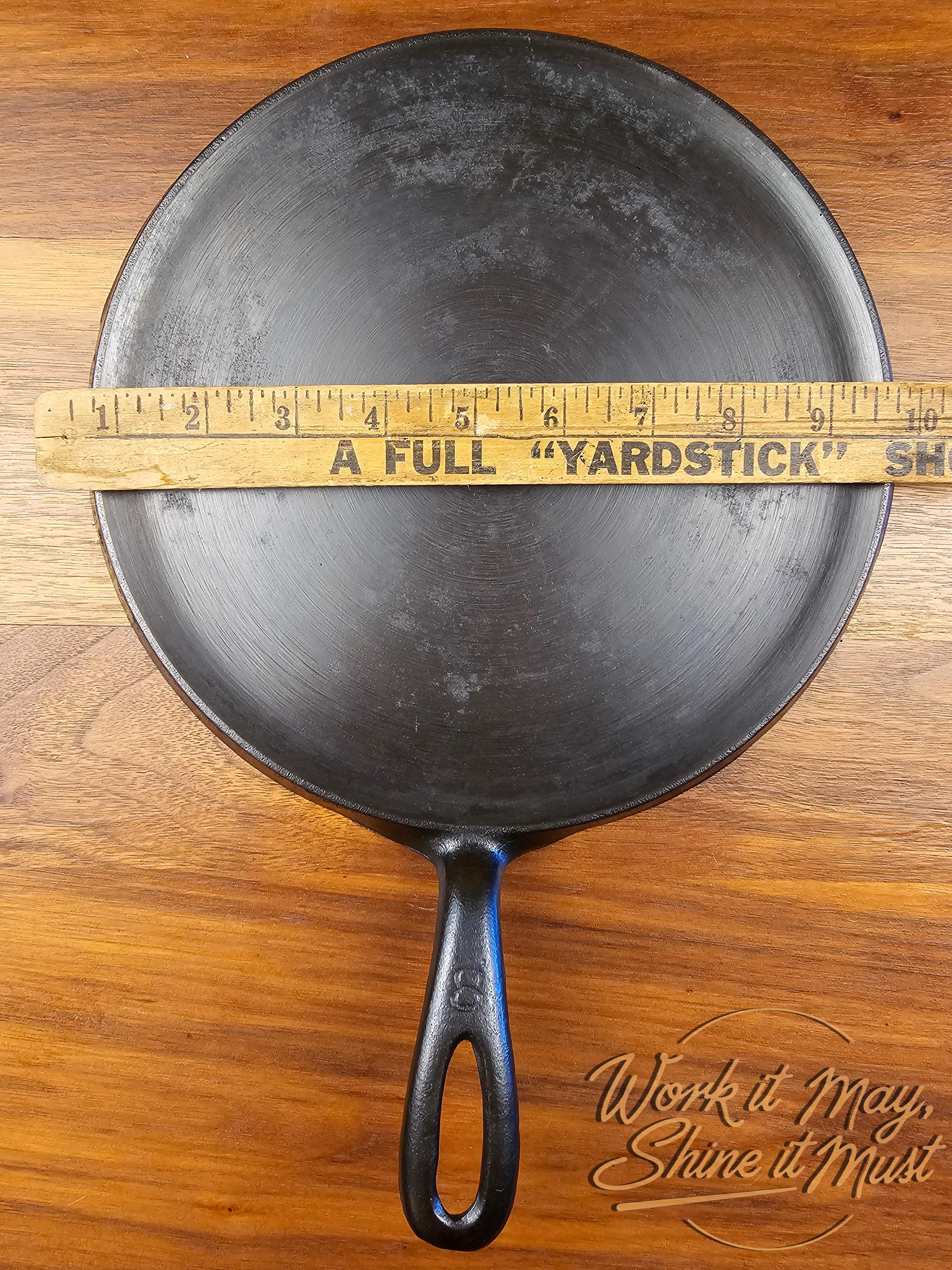 Griswold #8 Vintage Restored Cast Iron Griddle Large Block Logo 608