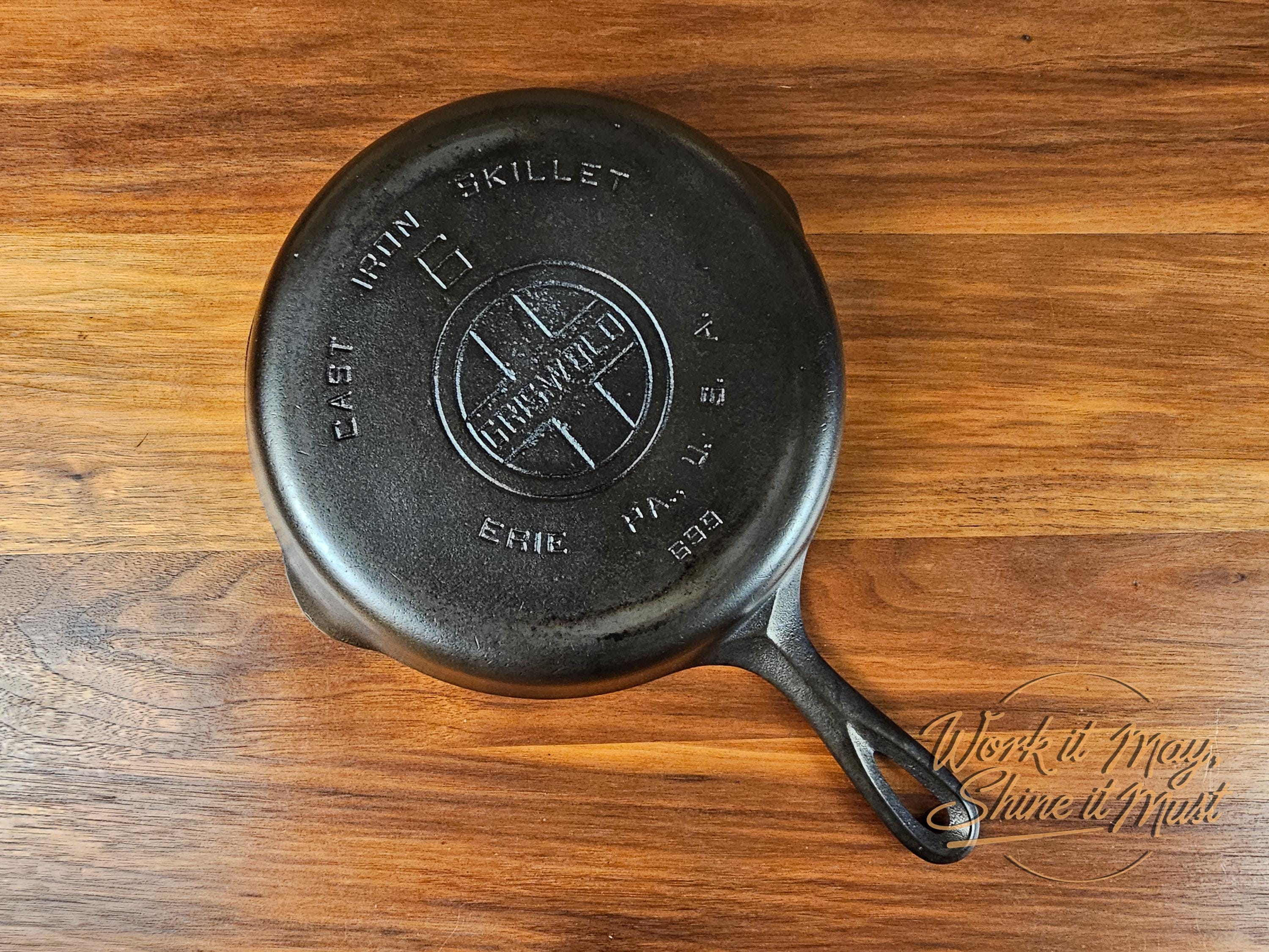 Griswold #6 Vintage Restored Cast Iron Skillet - Large Block Logo 699