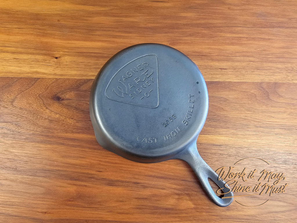 Wagner Ware Sidney O #3 Vintage Restored Cast Iron Skillet - Pie Logo 1053