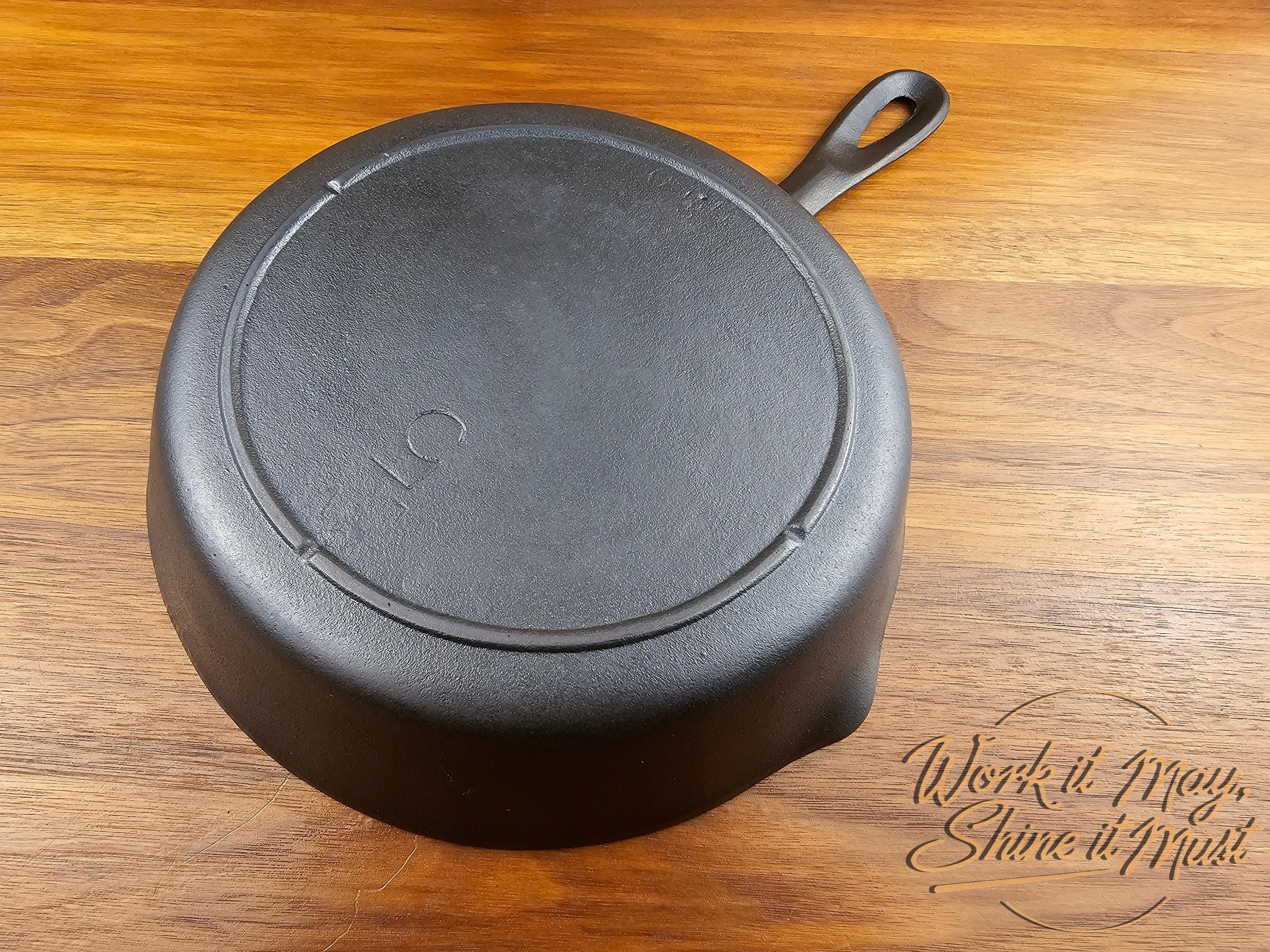 Lodge #5 Vintage Restored Cast Iron Skillet - 3-Notch