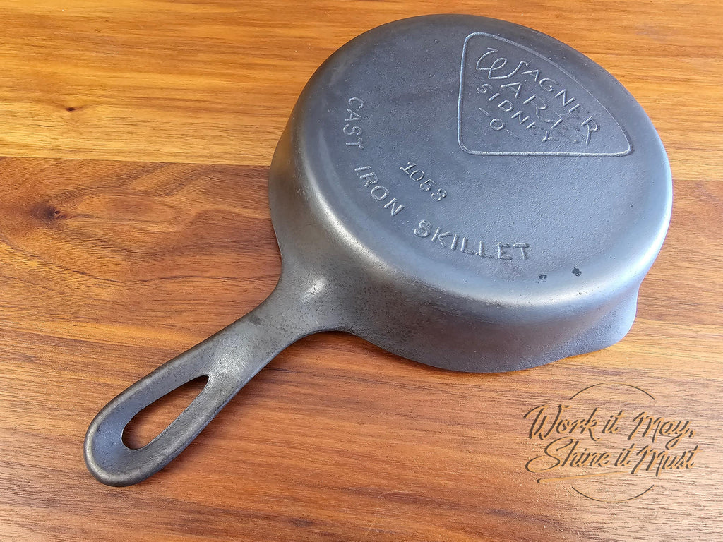 Wagner Ware Sidney O #3 Vintage Restored Cast Iron Skillet - Pie Logo 1053
