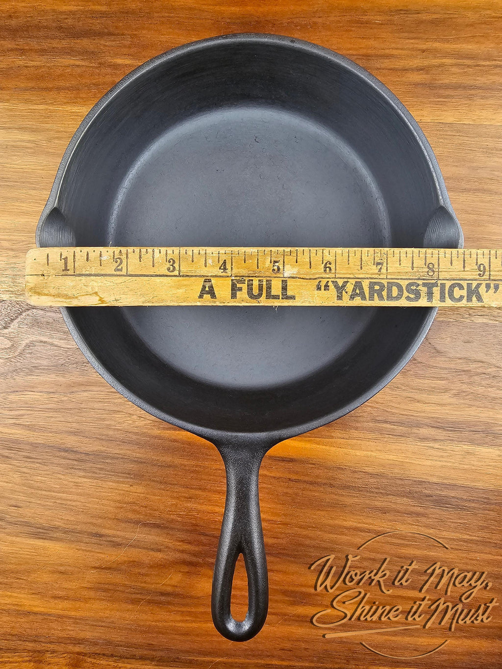 Lodge #5 Vintage Restored Cast Iron Skillet - 3-Notch
