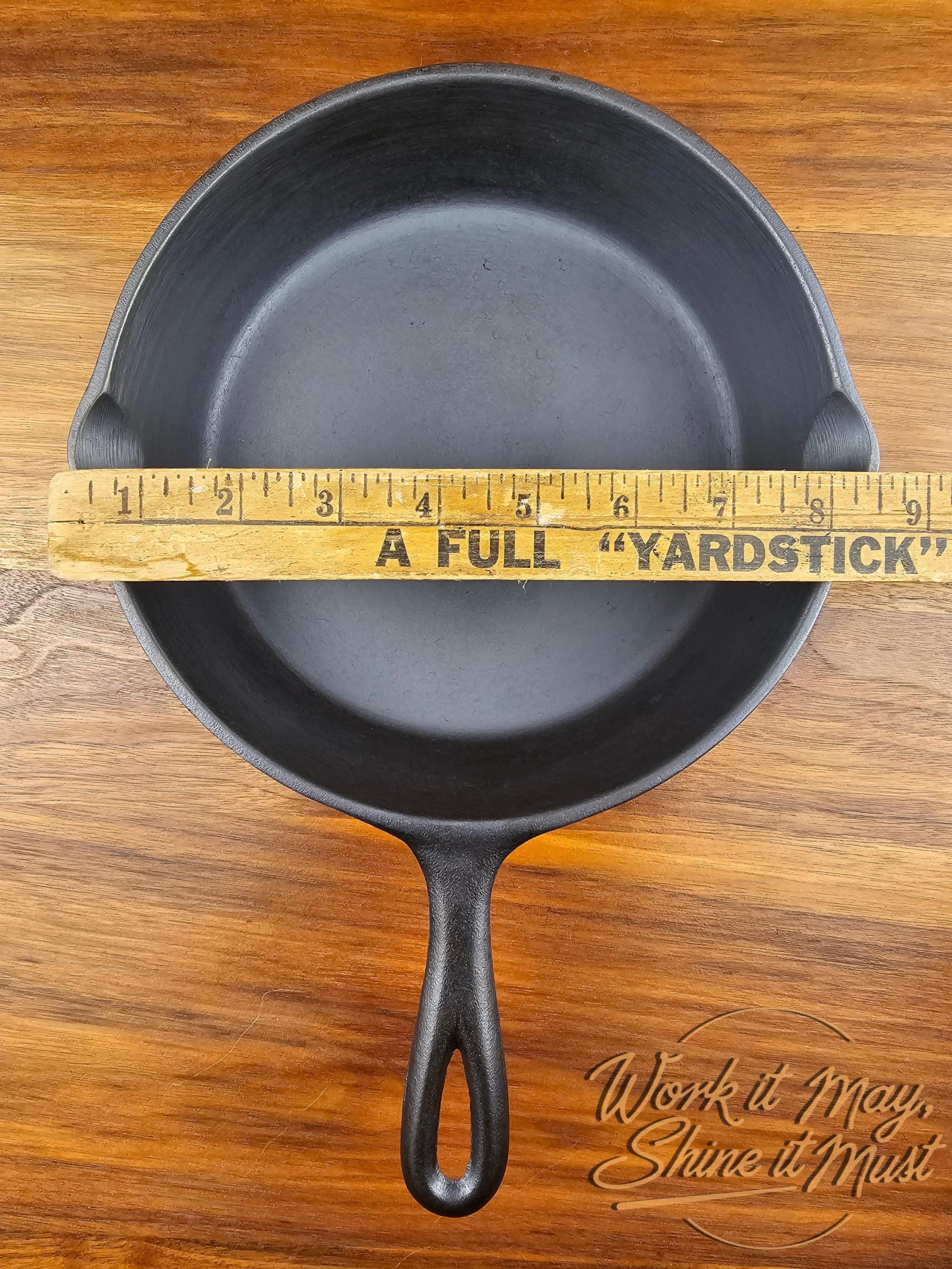 Lodge #5 Vintage Restored Cast Iron Skillet - 3-Notch