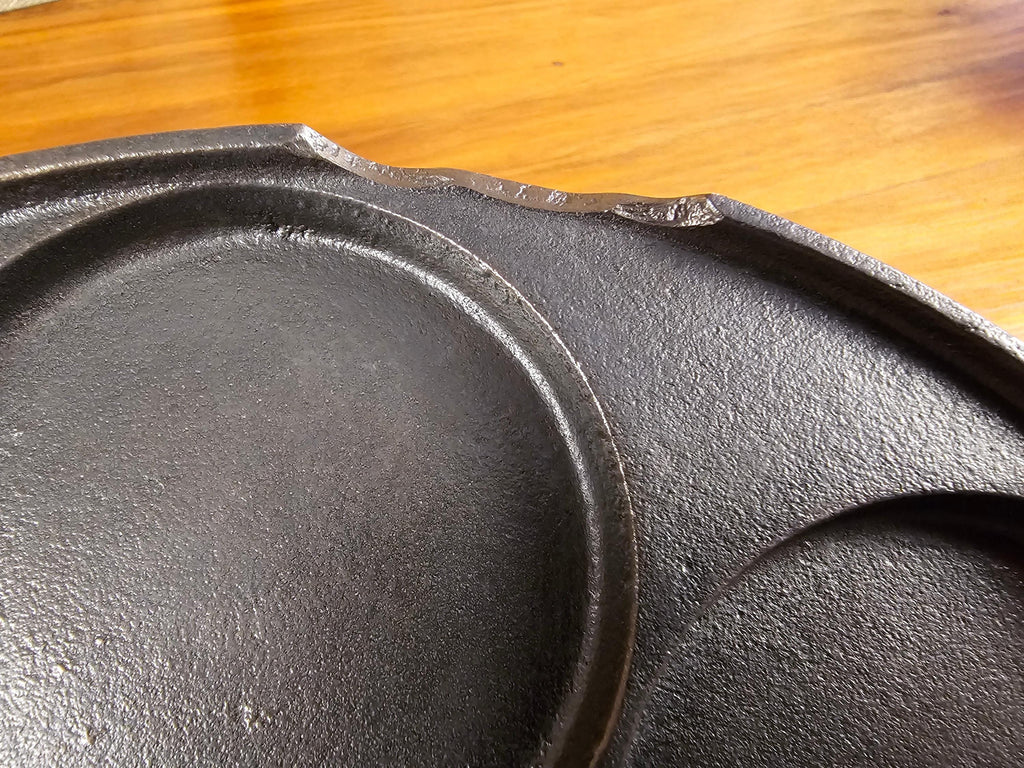 Griswold #34 Vintage Restored Cast Iron Plett Pan - Slant Logo 2980X (Chipped)