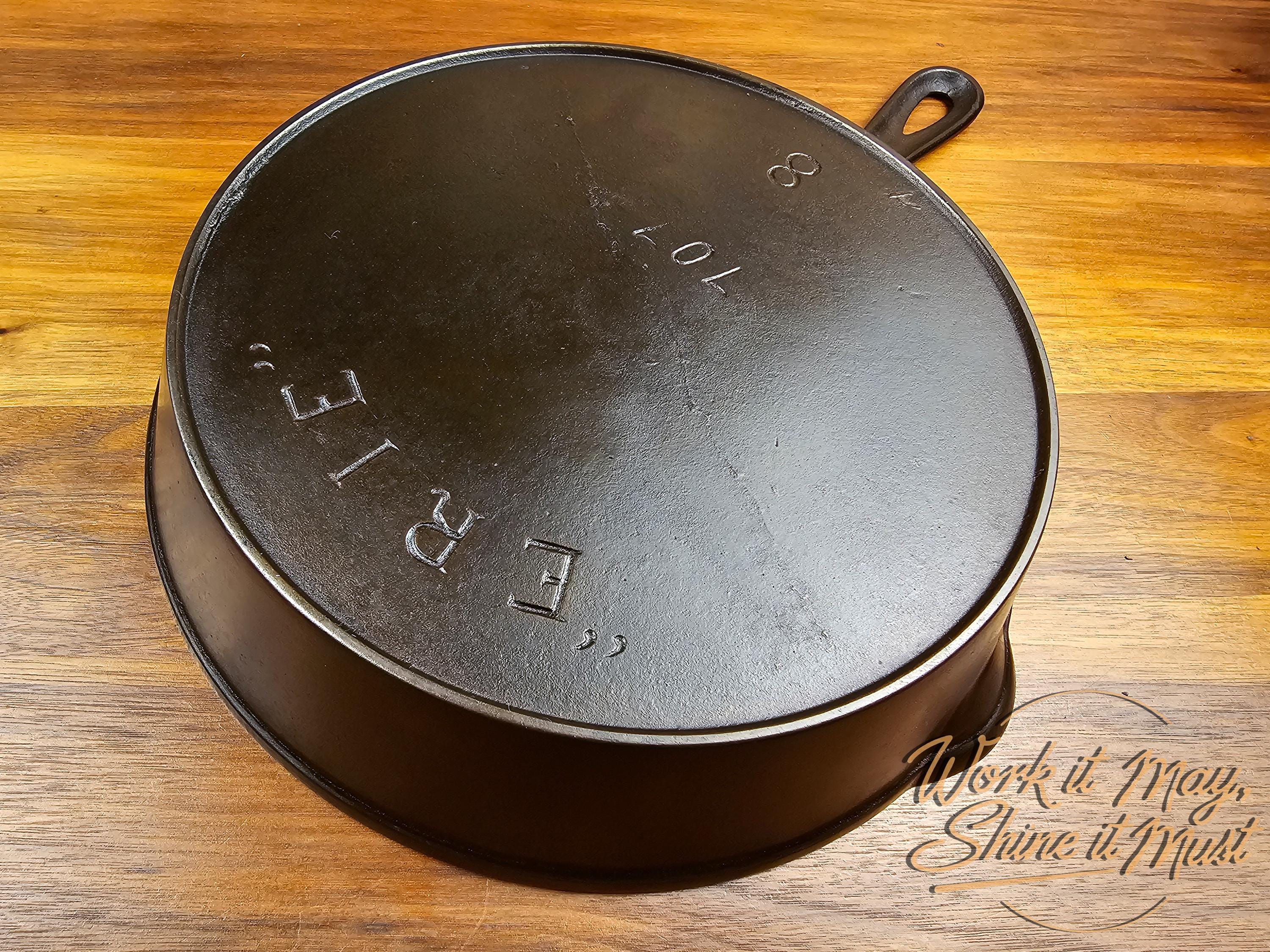 Erie #8 Vintage Restored Cast Iron Skillet - 3rd Series 707 - Pre-Griswold