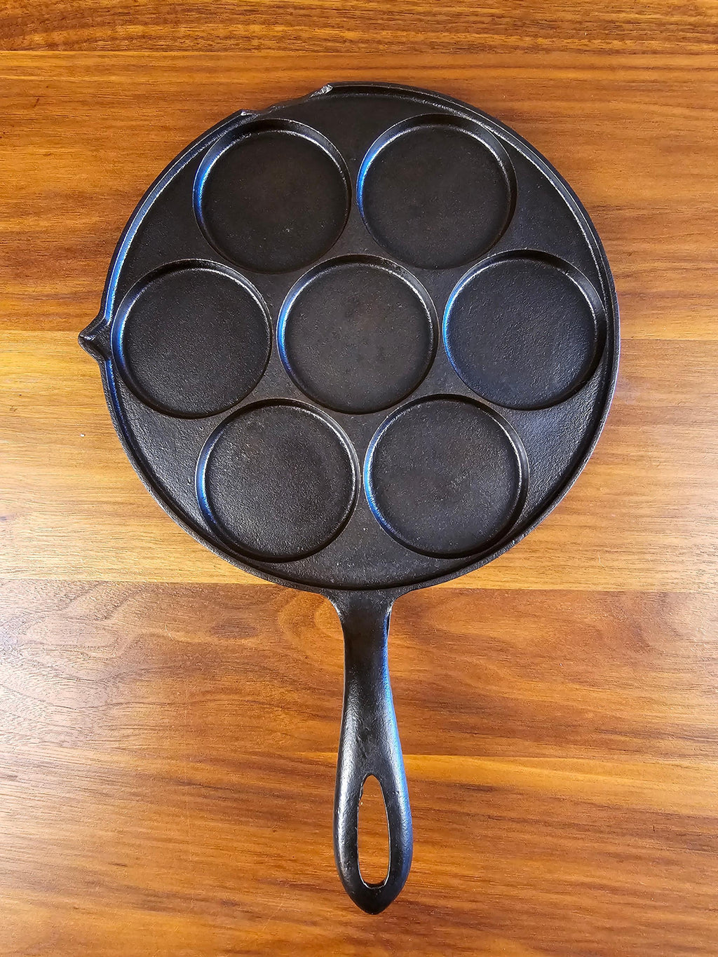 Griswold #34 Vintage Restored Cast Iron Plett Pan - Slant Logo 2980X (Chipped)