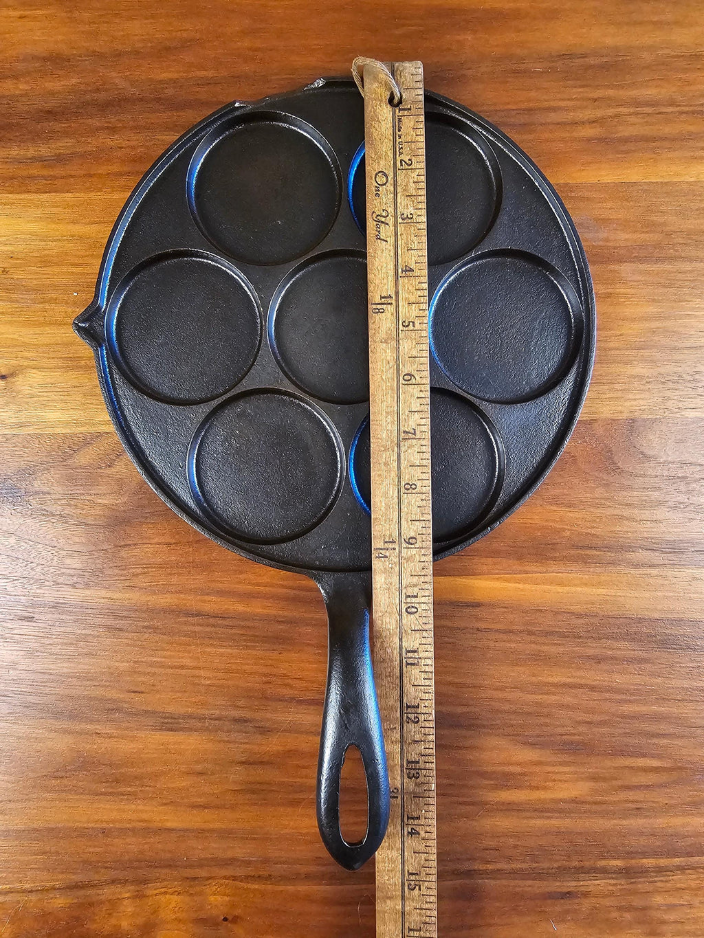 Griswold #34 Vintage Restored Cast Iron Plett Pan - Slant Logo 2980X (Chipped)