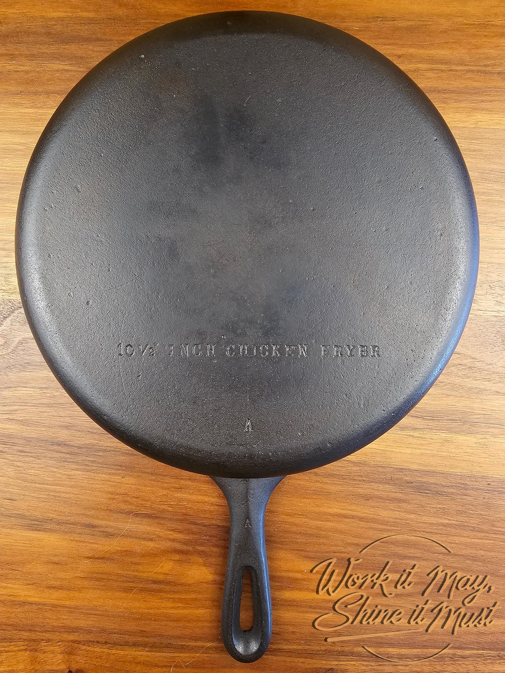 Restored Wagner Ware #8 Chicken Fryer - 10.5" Cast Iron Skillet