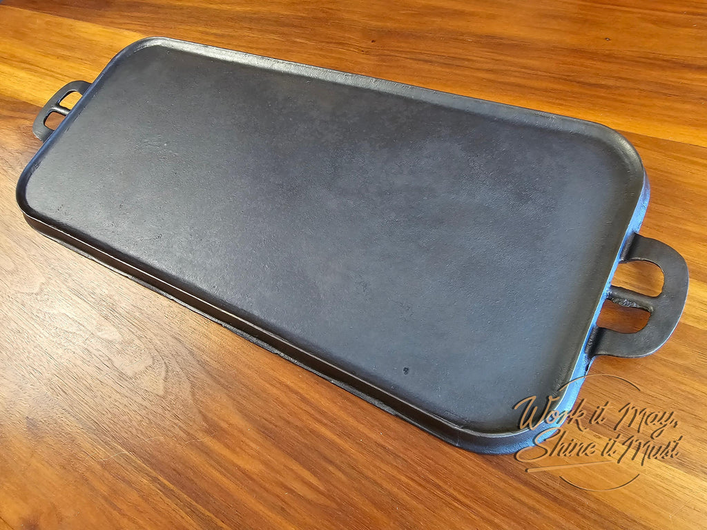 Erie #8 Vintage Restored Cast Iron Rectangular Griddle - 745