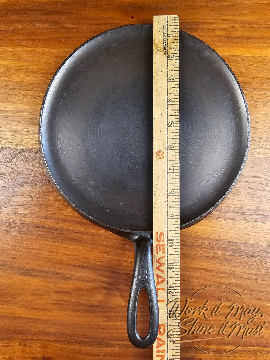 Griswold #8 Vintage Restored Cast Iron Griddle - Large Block Logo 608