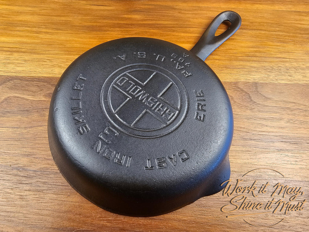 Griswold #3 Vintage Restored Cast Iron Skillet - Large Block Logo 709A