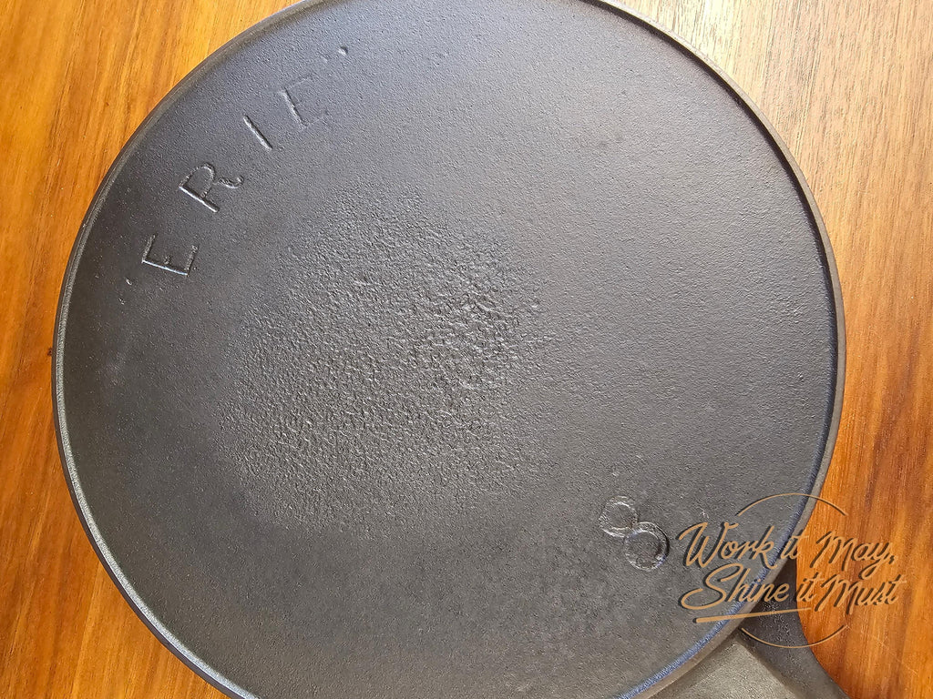 Erie #8 Vintage Restored Cast Iron Skillet - 3rd Series - Pre-Griswold