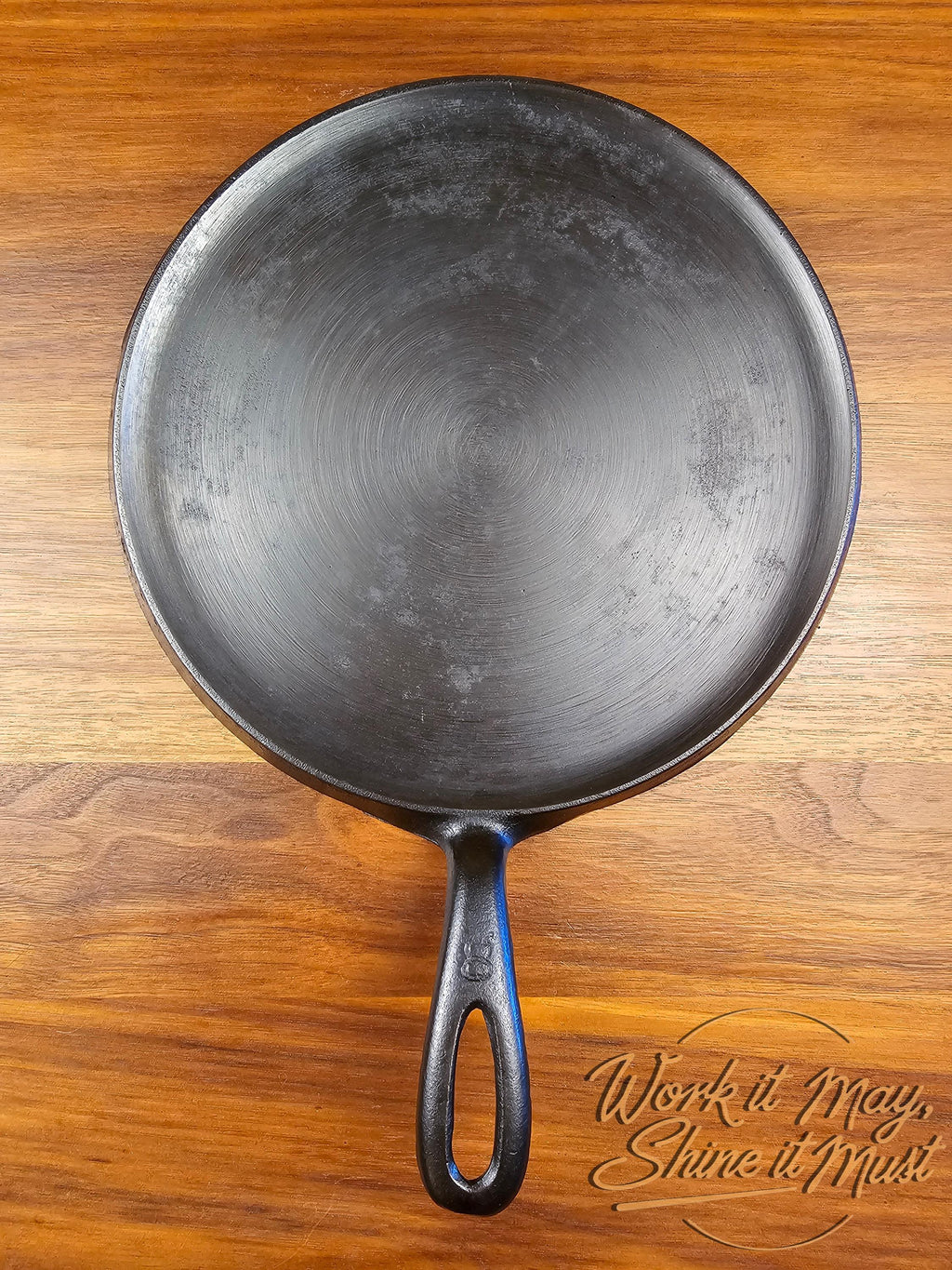 Griswold #8 Vintage Restored Cast Iron Griddle Large Block Logo 608