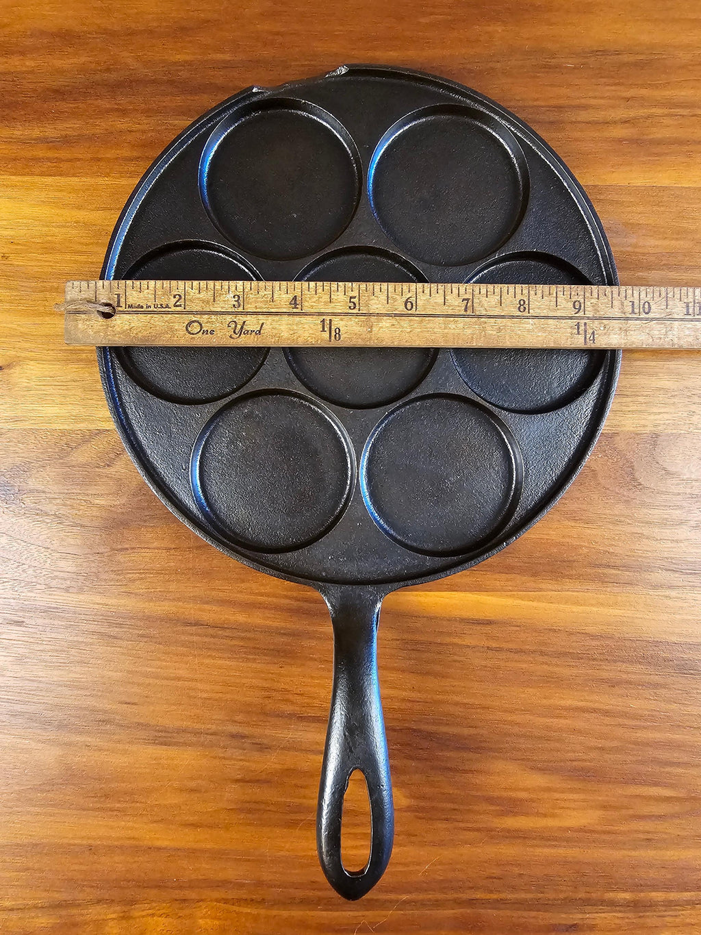 Griswold #34 Vintage Restored Cast Iron Plett Pan - Slant Logo 2980X (Chipped)