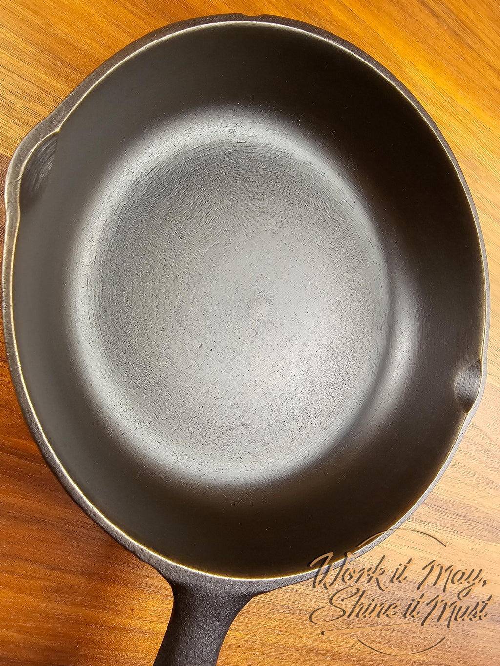 Birmingham Stove & Range (BSR) #3 Vintage Restored Cast Iron Skillet Red Mountain Series