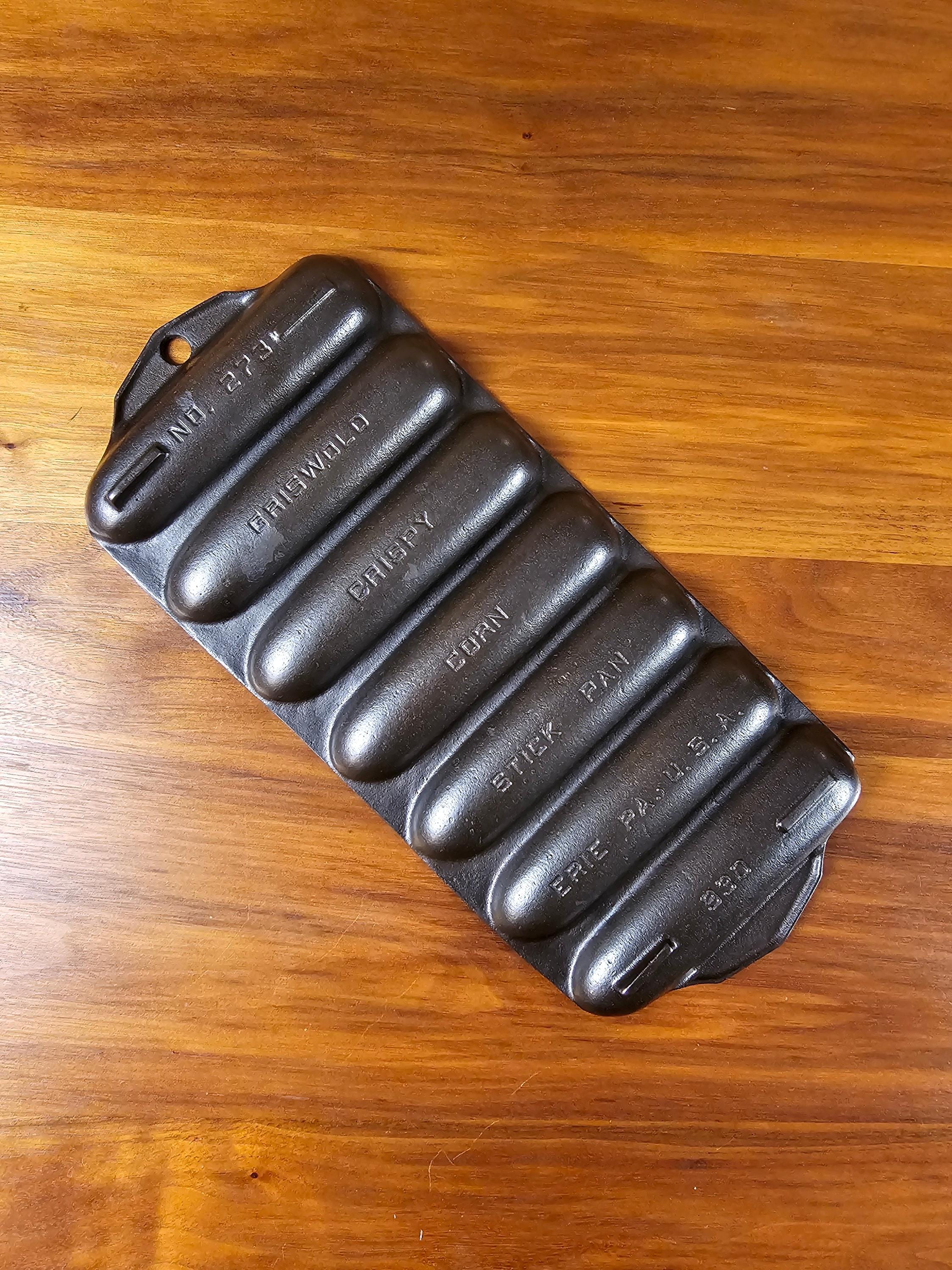 Griswold Cornbread Pan Vintage Restored Cast Iron - 277/930
