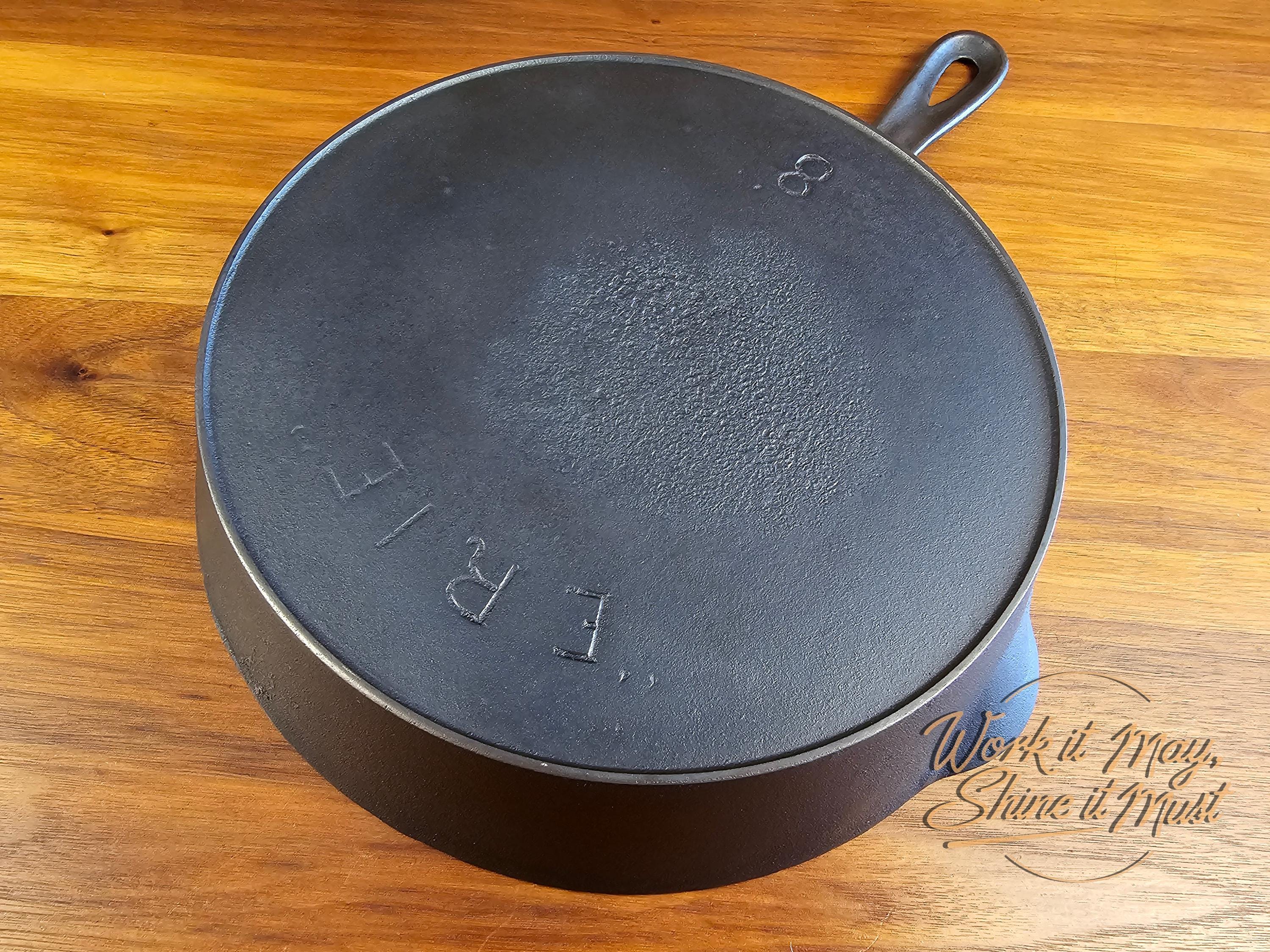 Erie #8 Vintage Restored Cast Iron Skillet - 3rd Series - Pre-Griswold