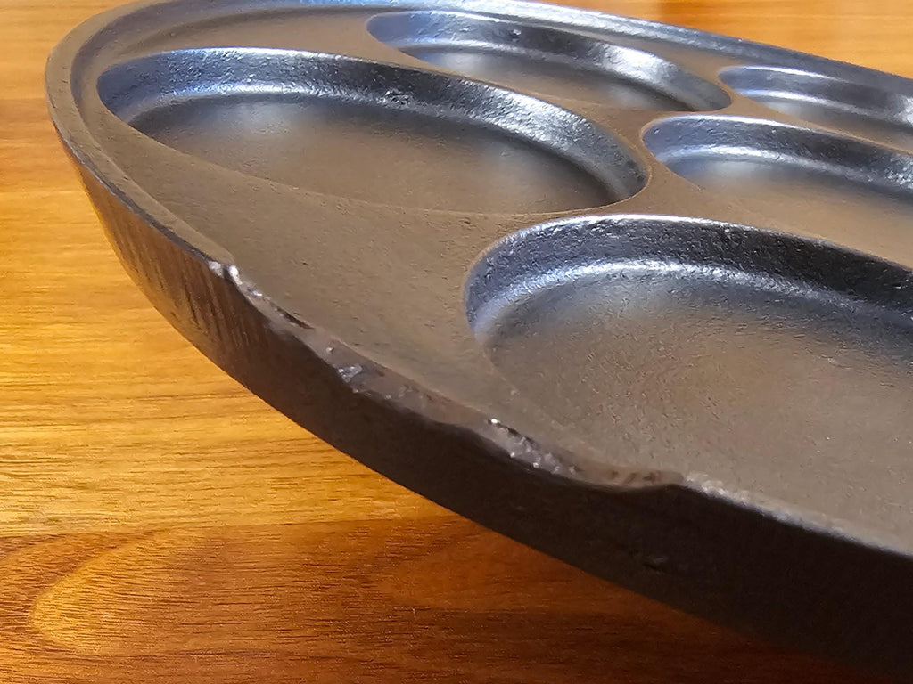 Griswold #34 Vintage Restored Cast Iron Plett Pan - Slant Logo 2980X (Chipped)