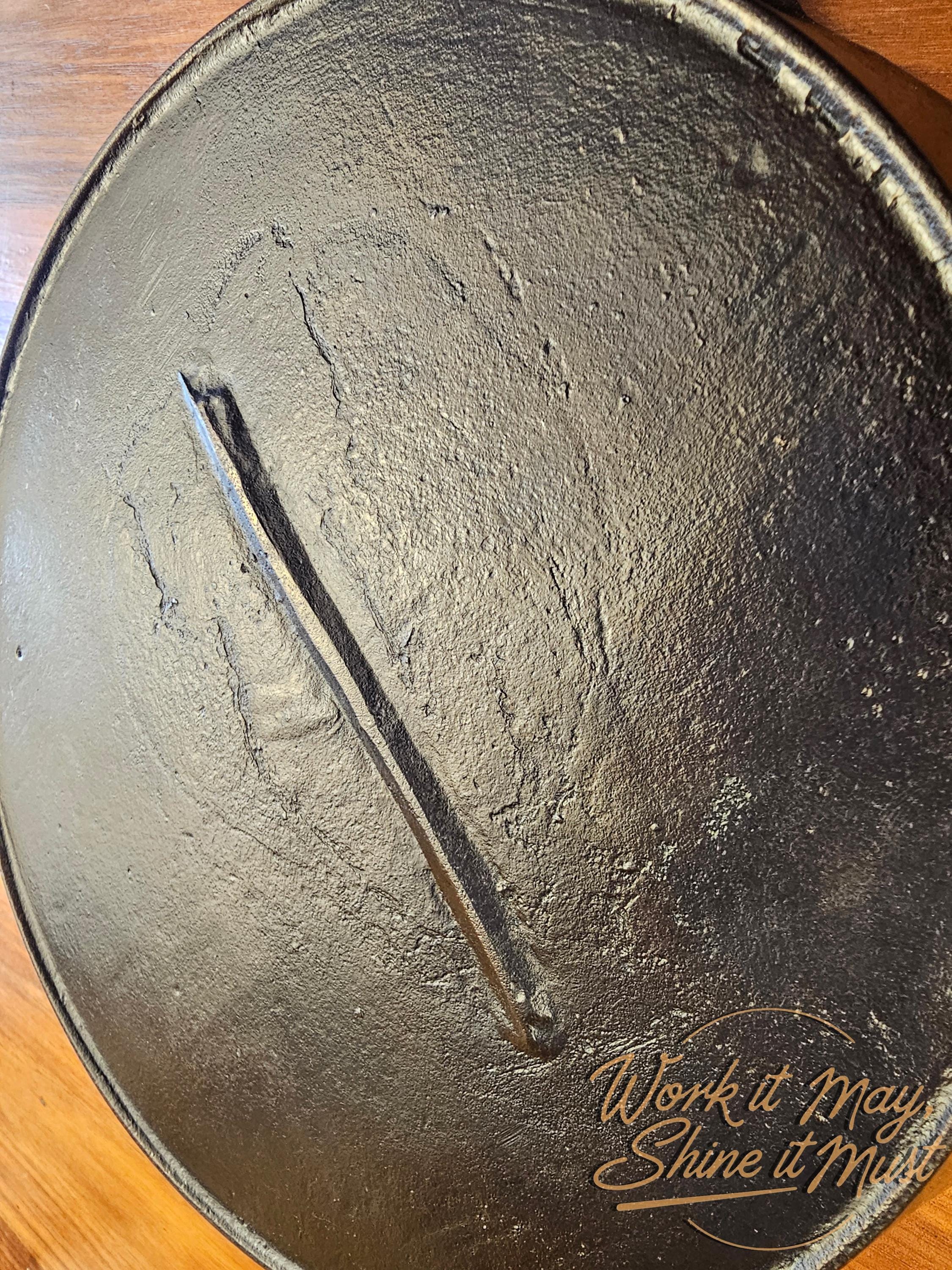 Gatemarked #8 Vintage Restored Cast Iron Skillet - 1800s Southern Mystery Skillet