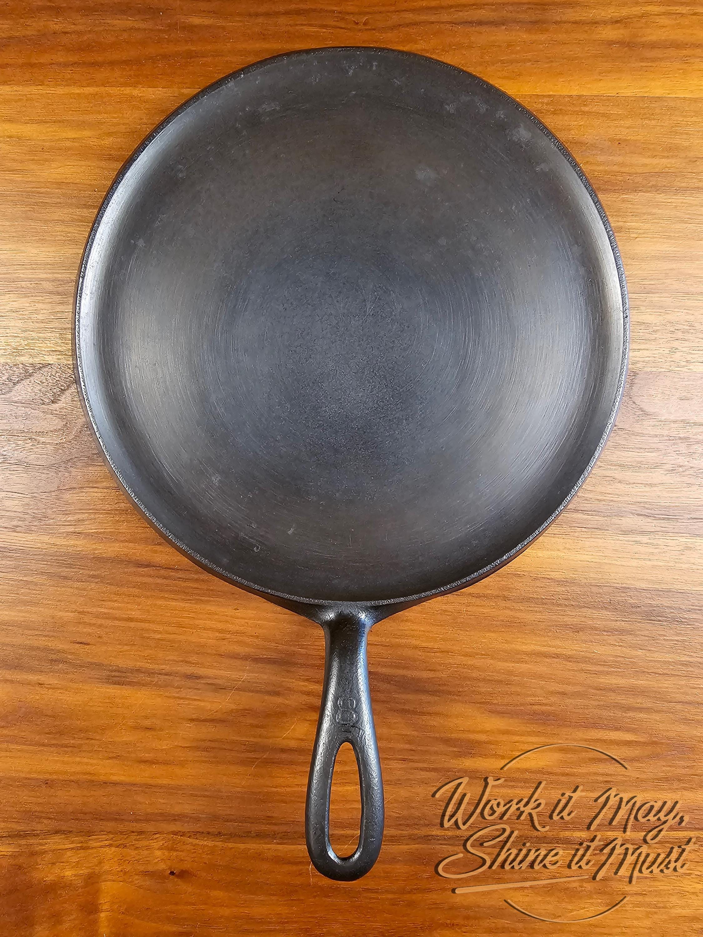 Griswold #8 Vintage Restored Cast Iron Griddle - Large Block Logo 608